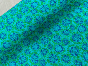 BOLT END - 2.4m Marine Tie Dye Faux Smocked Fabric