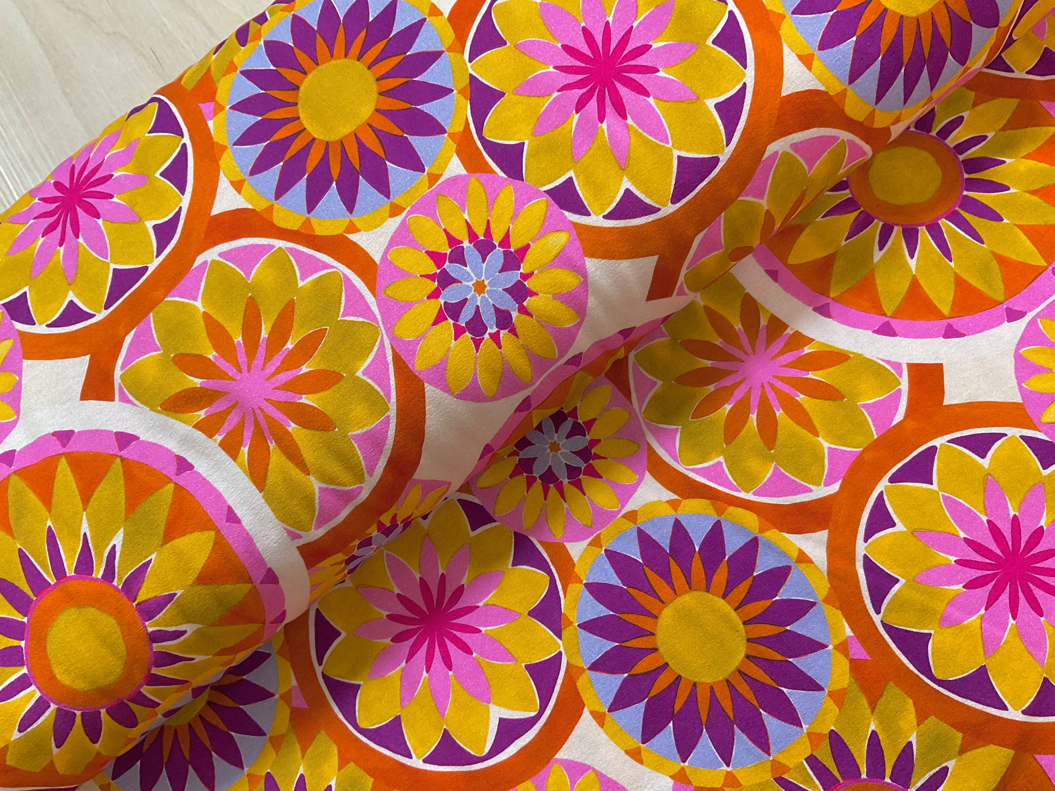 Sun Flowers Viscose Jersey