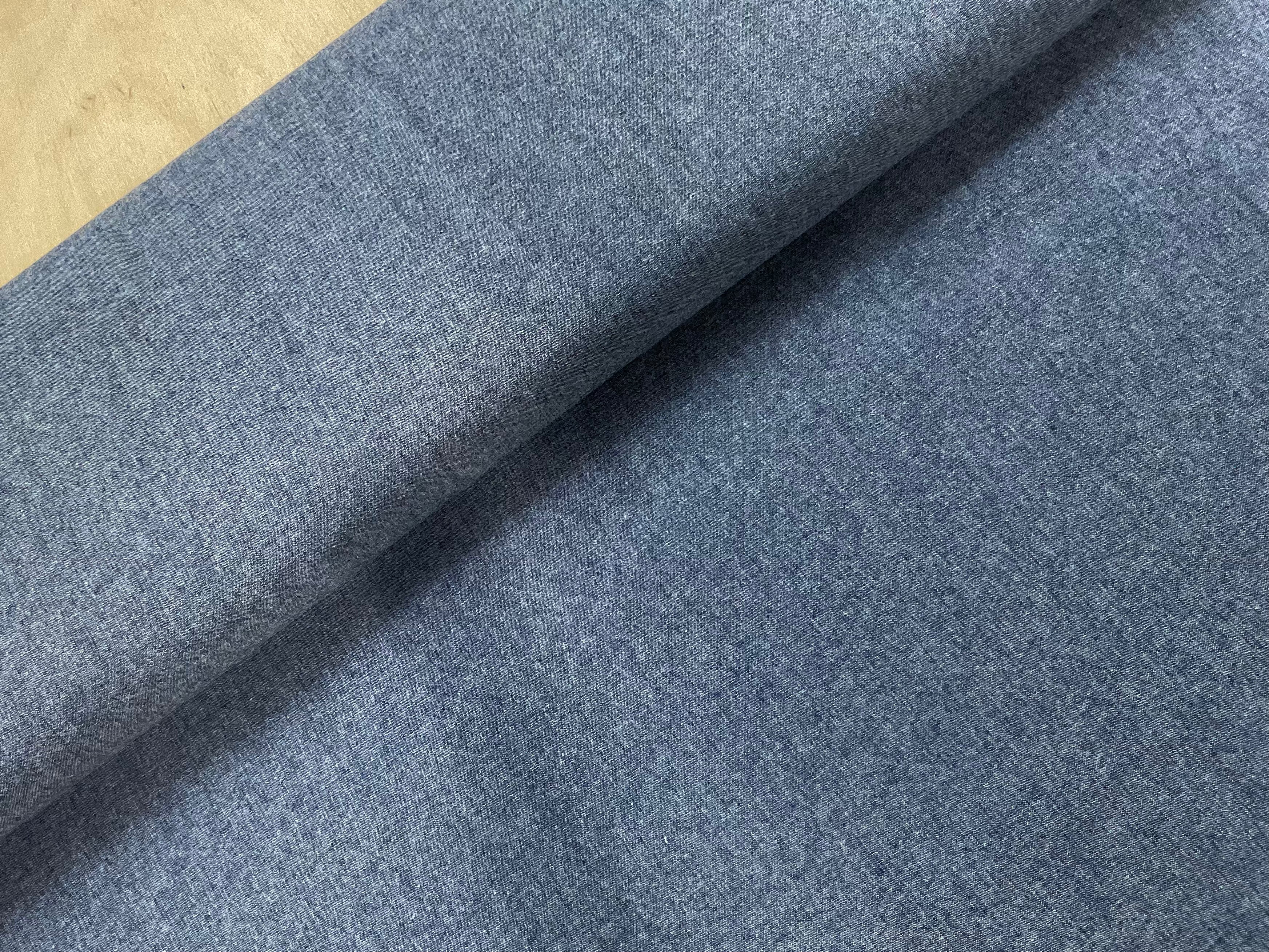 5.2oz Indigo Washed Cotton Denim