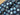 Blue Christmas Baubles Cotton Jersey Fabric