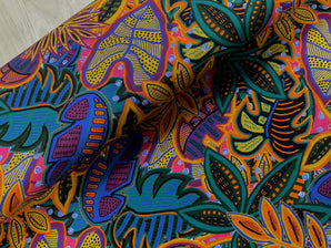 Painted Leaves Viscose Jersey