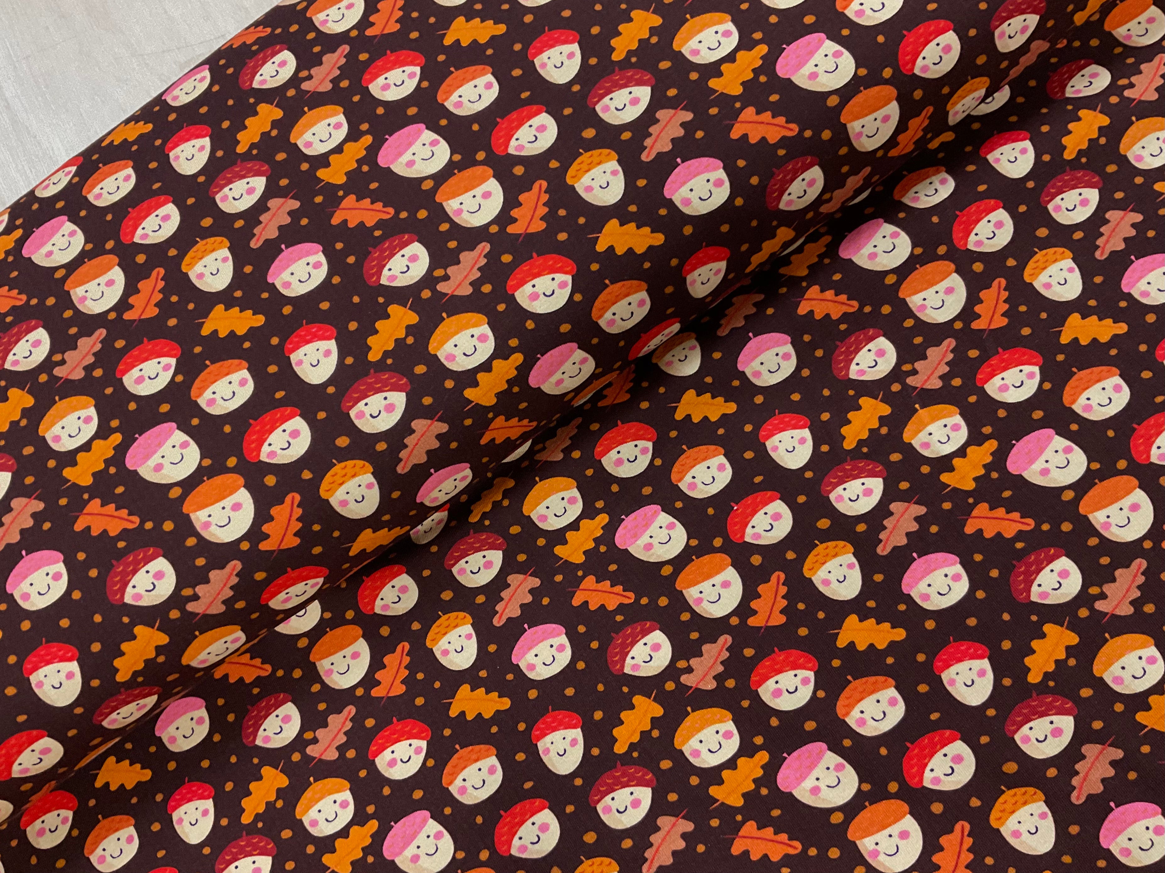 Acorn Antics Cotton Jersey