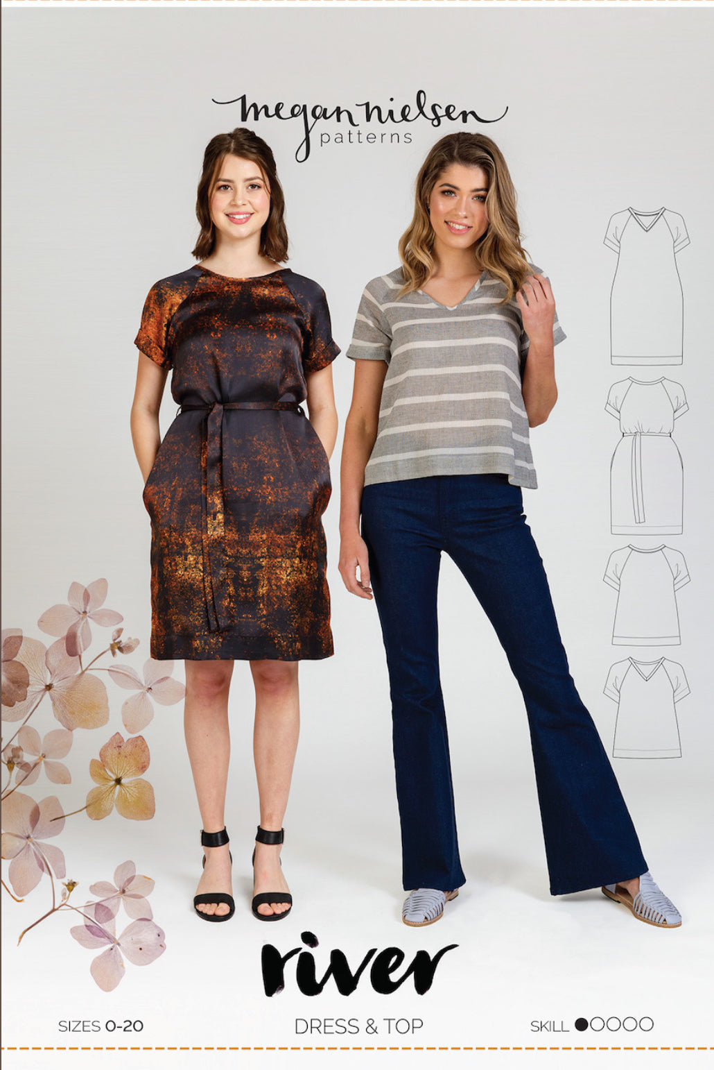 Megan Nielsen River Dress and Top Paper Sewing Pattern Sizes 0 - 20