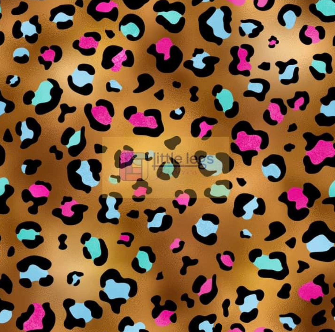 PRE ORDER Golden Leopard Print Cotton Jersey- DUE IN STOCK MID DECEMBER