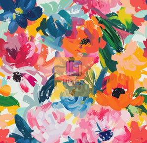 PRE ORDER Bright Watercolour Floral Cotton Jersey DUE IN STOCK MID SEPTEMBER
