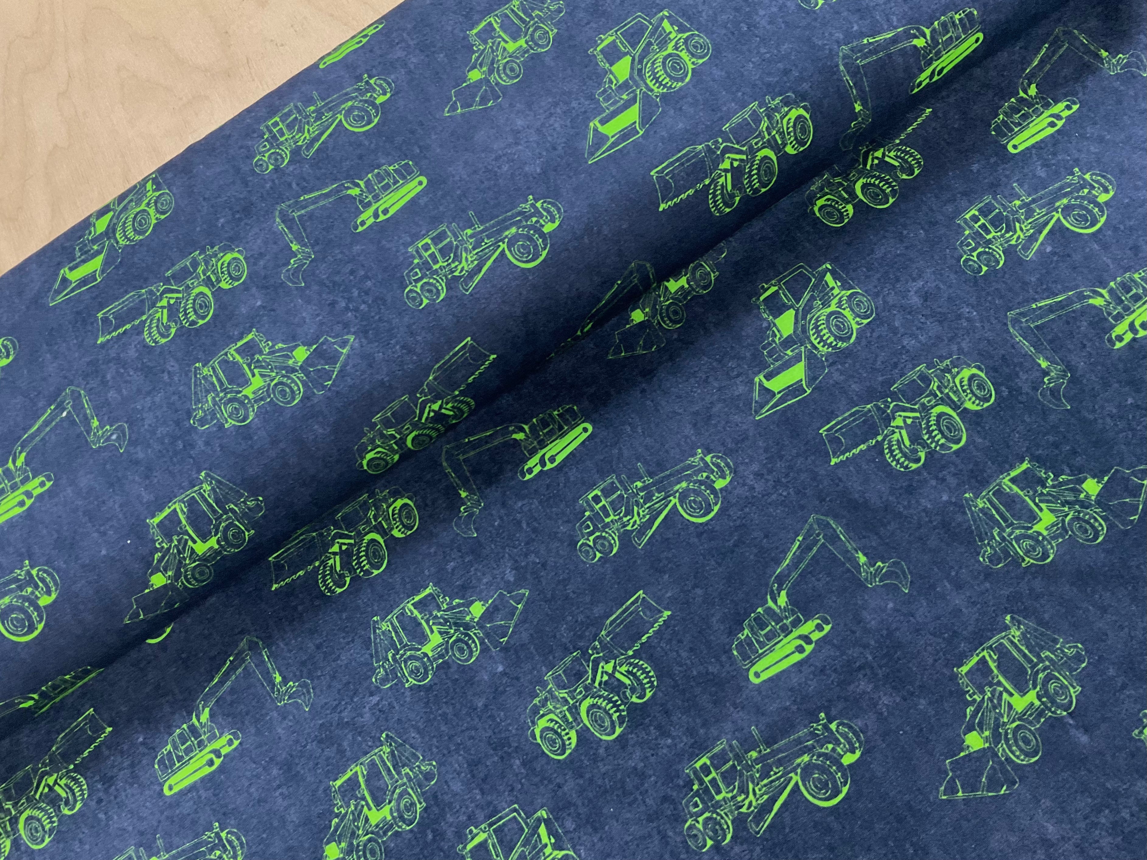 Neon Diggers Cotton Jersey Fabric