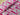 Pink Spotty Zig Zag Linen Blend Slub