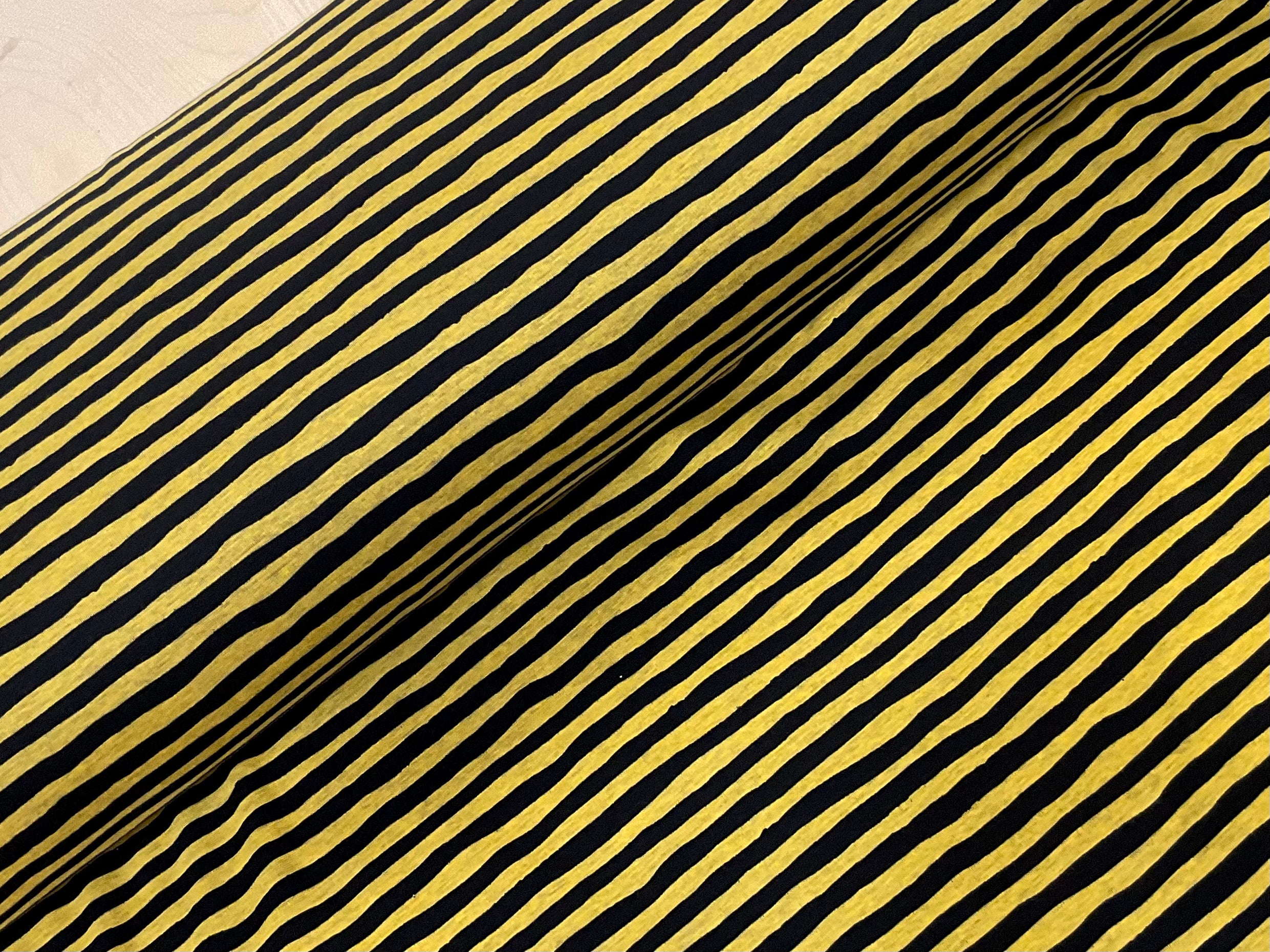 Yellow and Black Wiggle Stripe Alpine Fleece