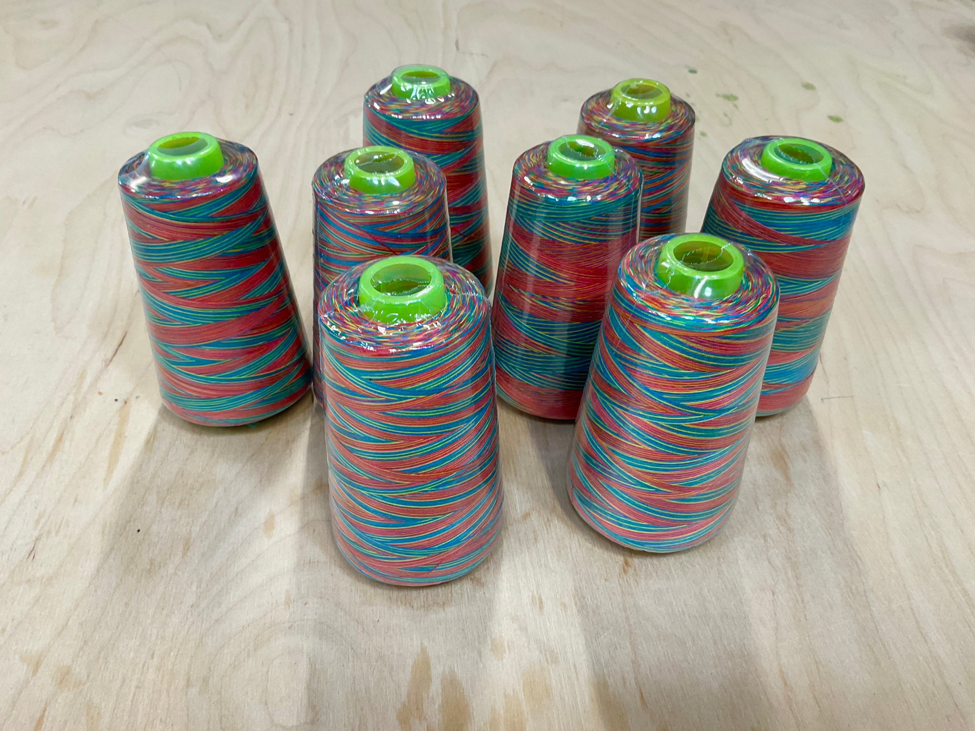 Set of Four Rainbow Overlocker Cones