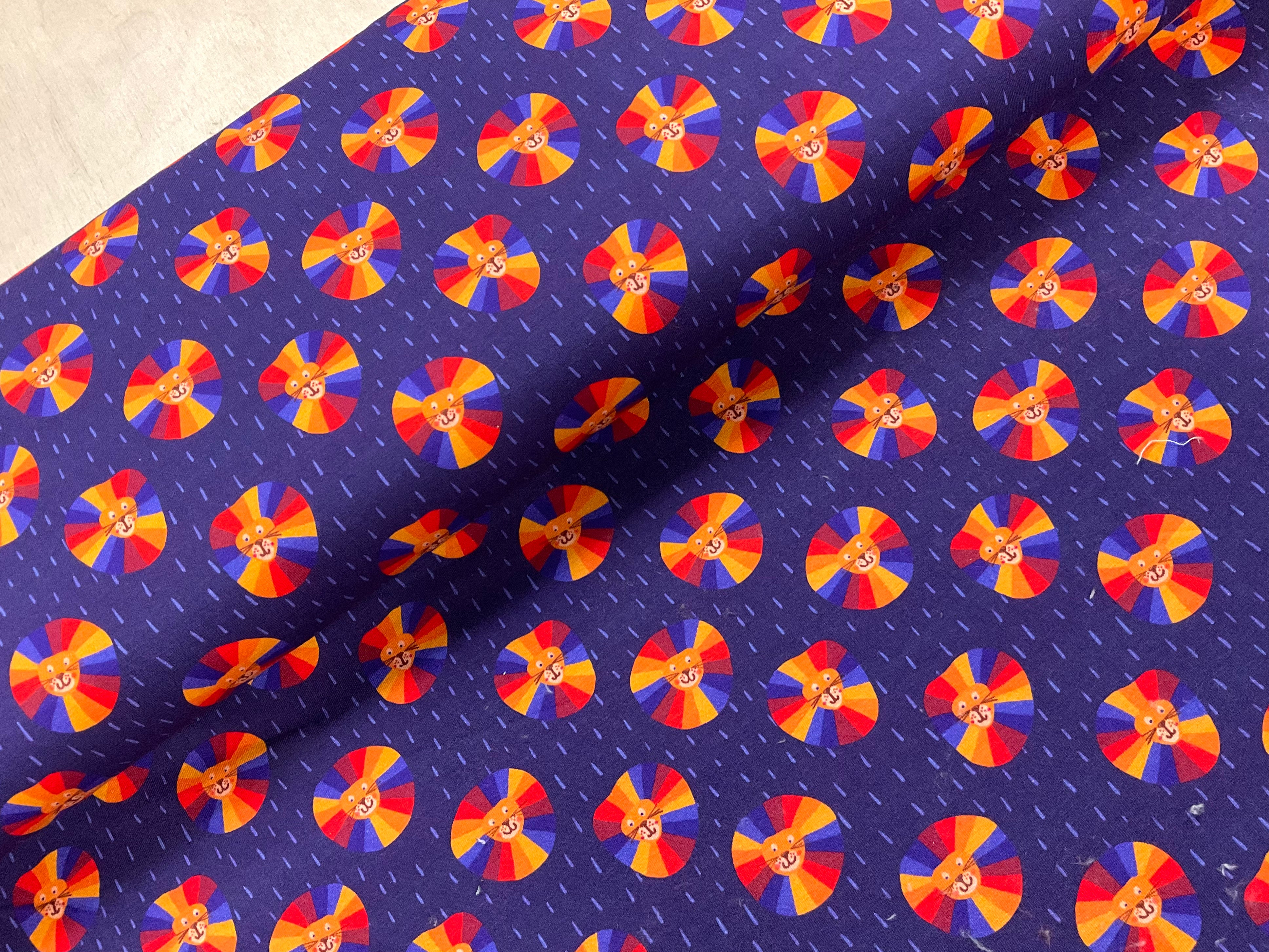 Happy Lion Cotton Jersey