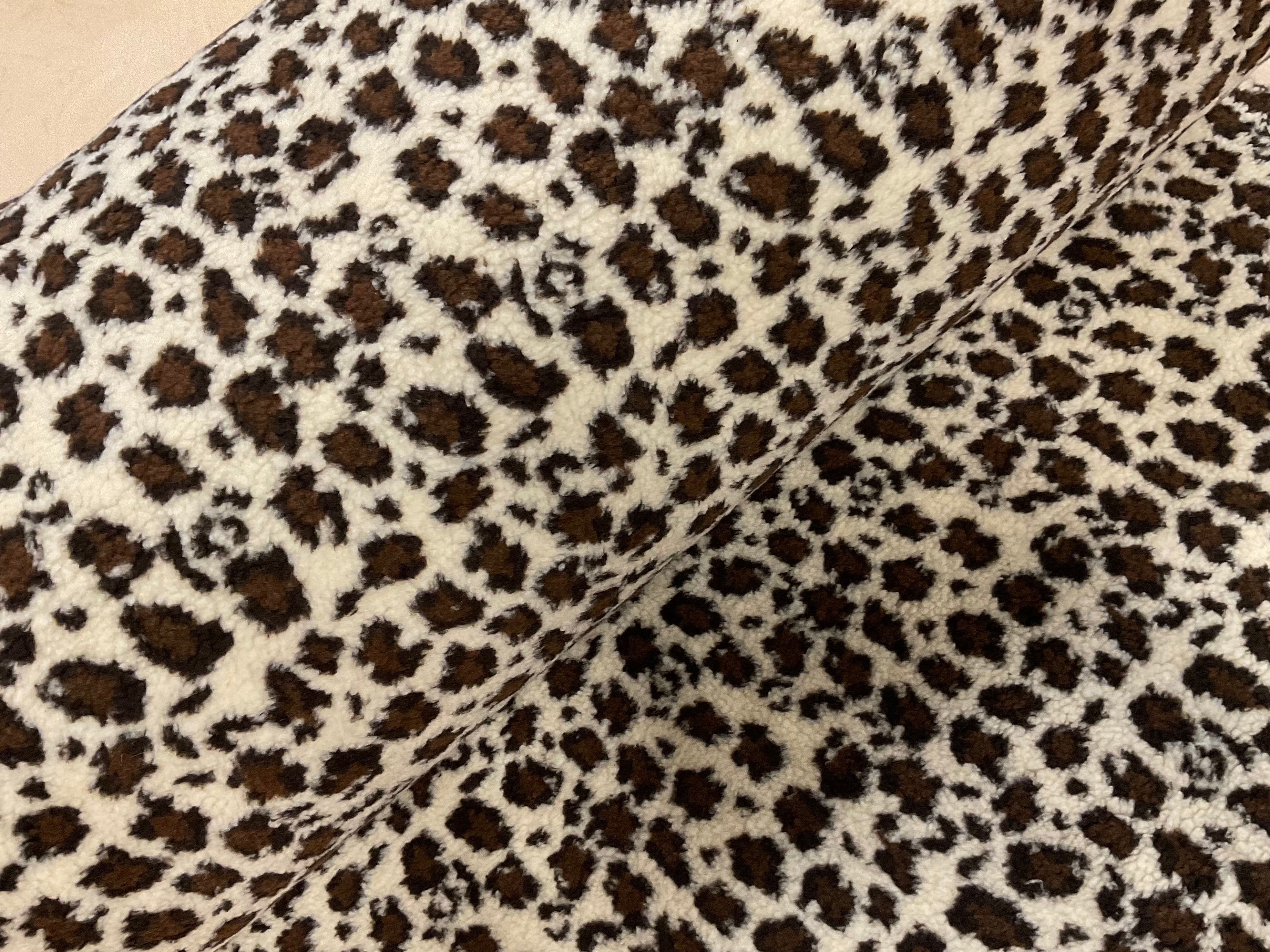 Panther Print Teddy Fleece