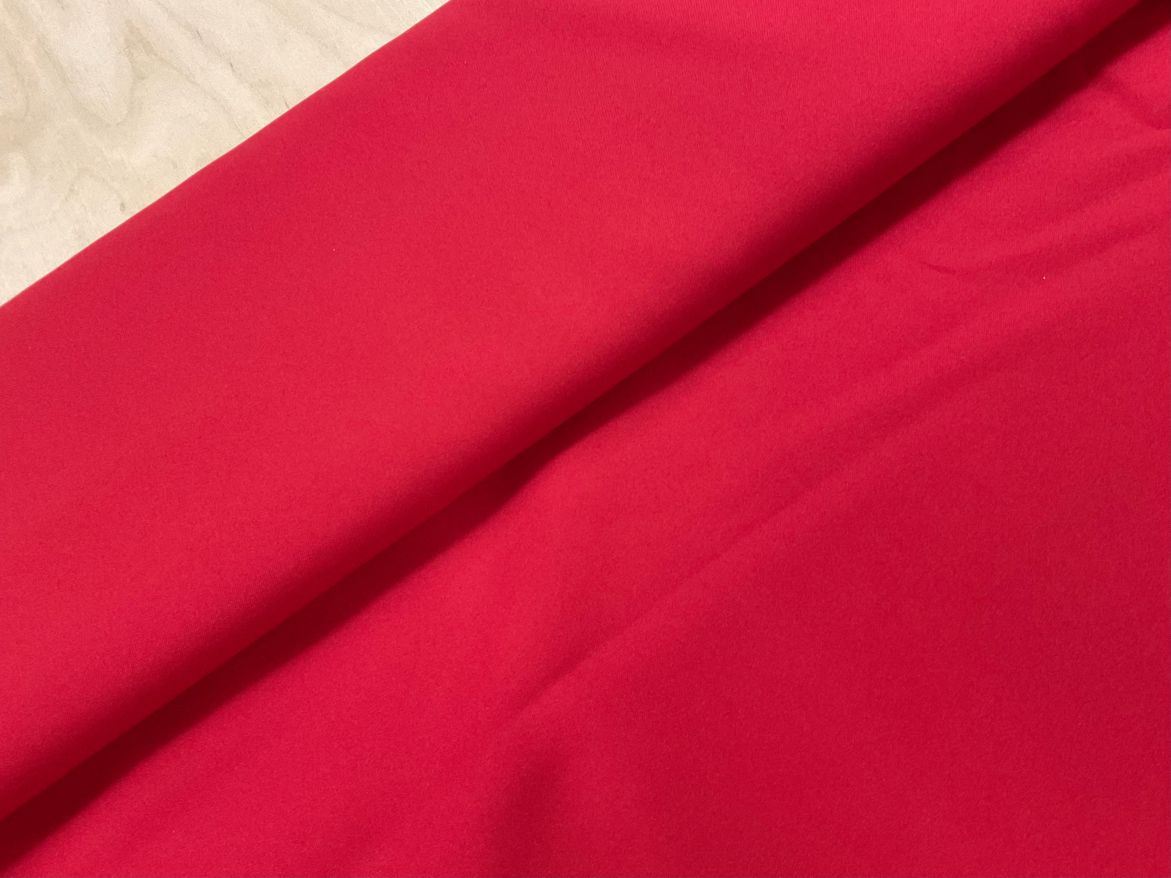 Stock Room Clearance - Red Polyester Panama