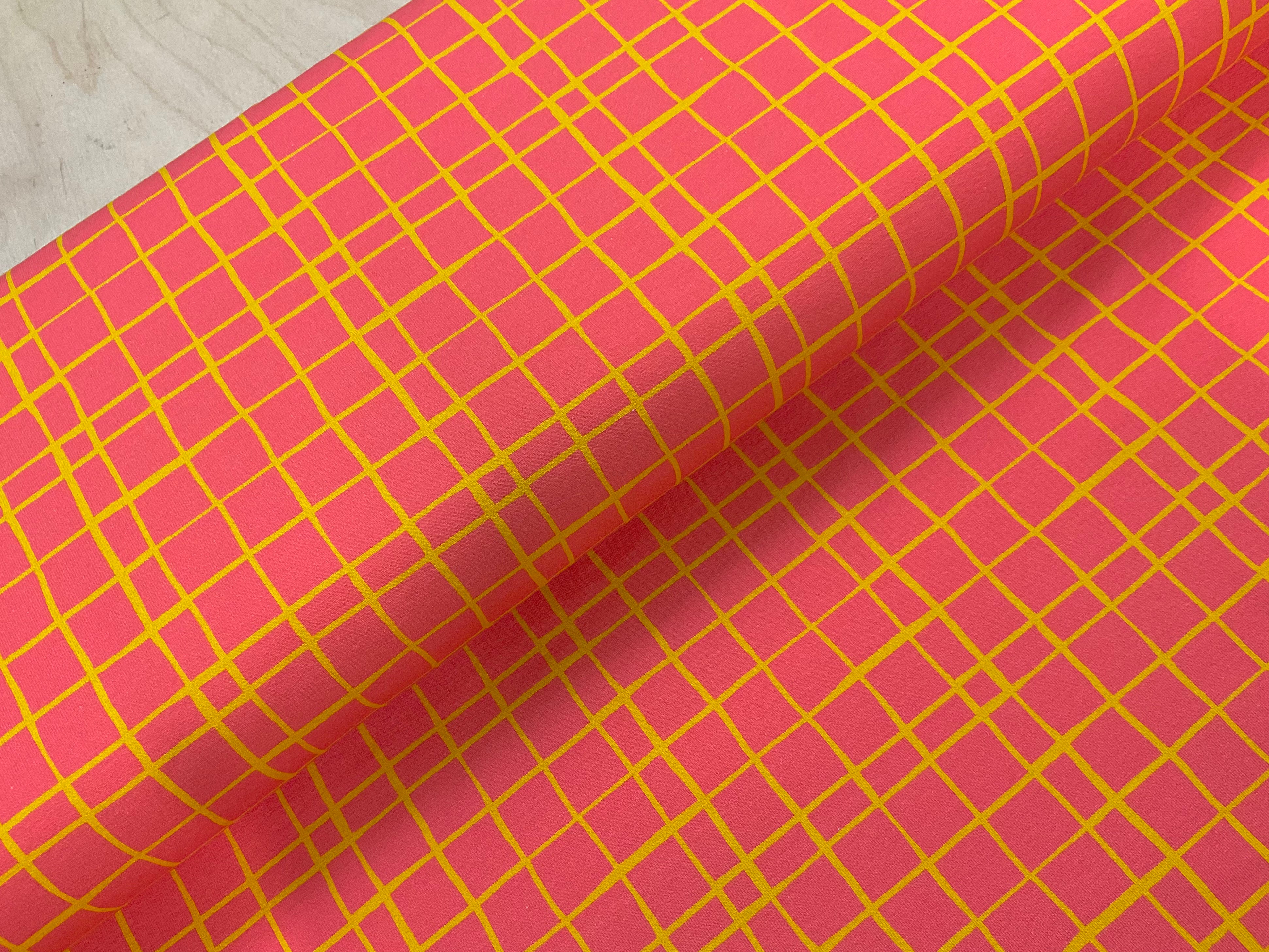 Bright Grid French Terry