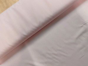 2mm Pink and White Stripe Shirting Cotton