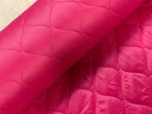 Fuchsia Quilted Waterproof Fabric