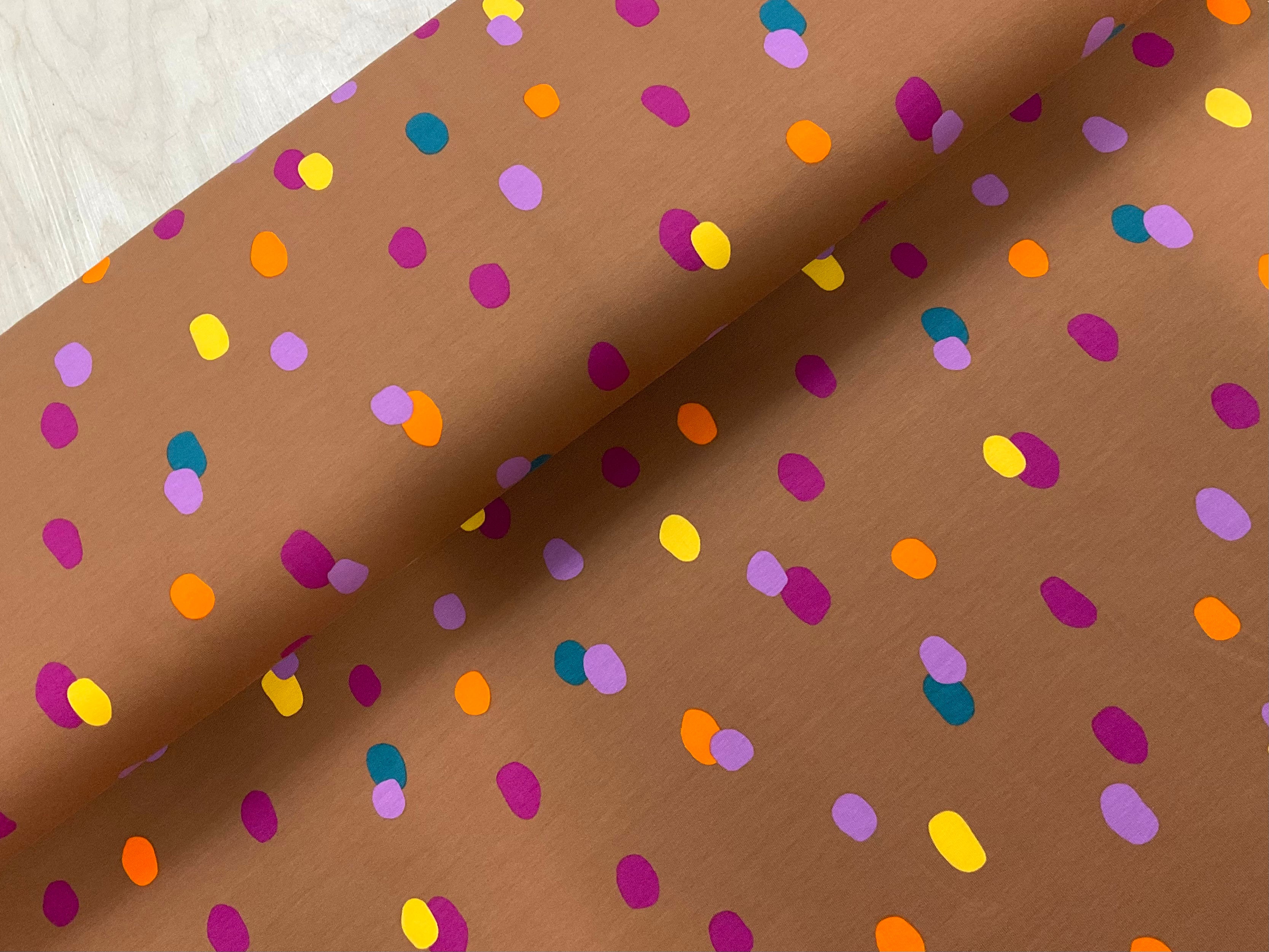 Confetti Dots Brushed French Terry