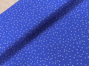 Spots on Blue Viscose