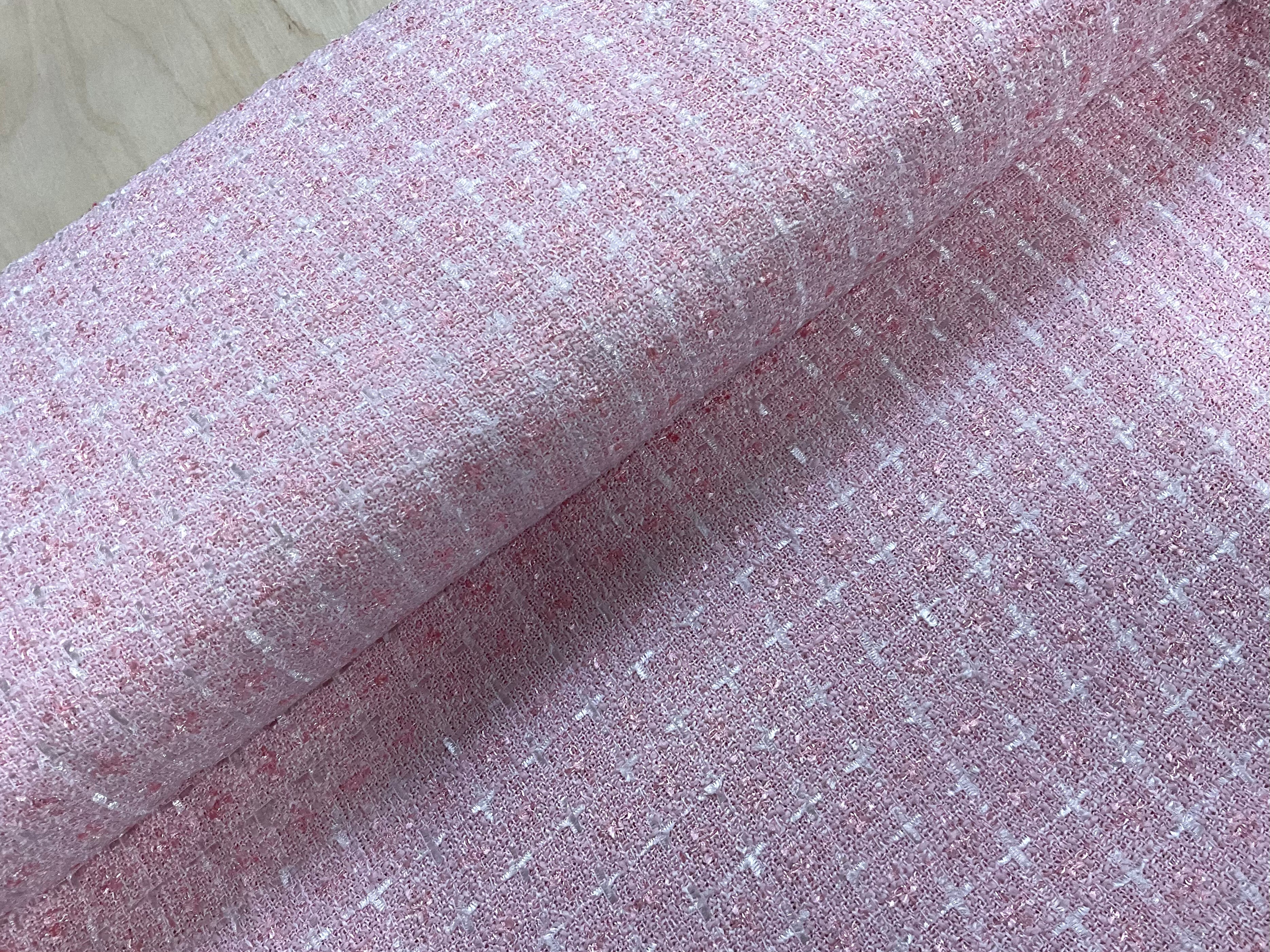Baby Pink Tweed Style Coating