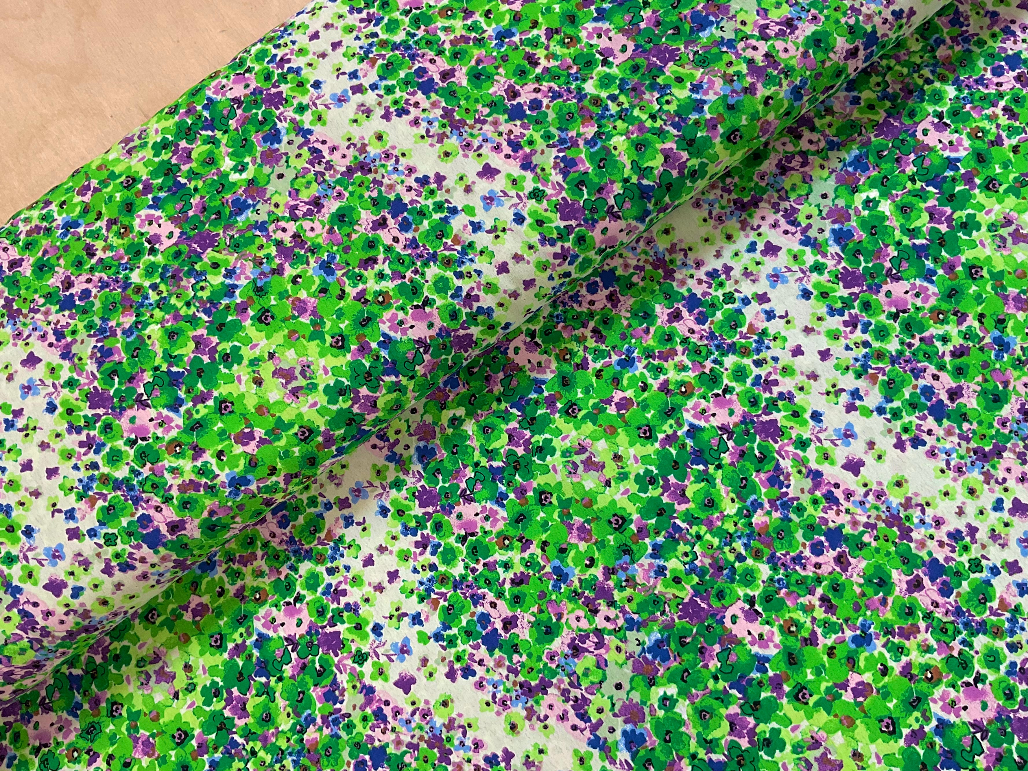 Forest Floor Polyester Crepe