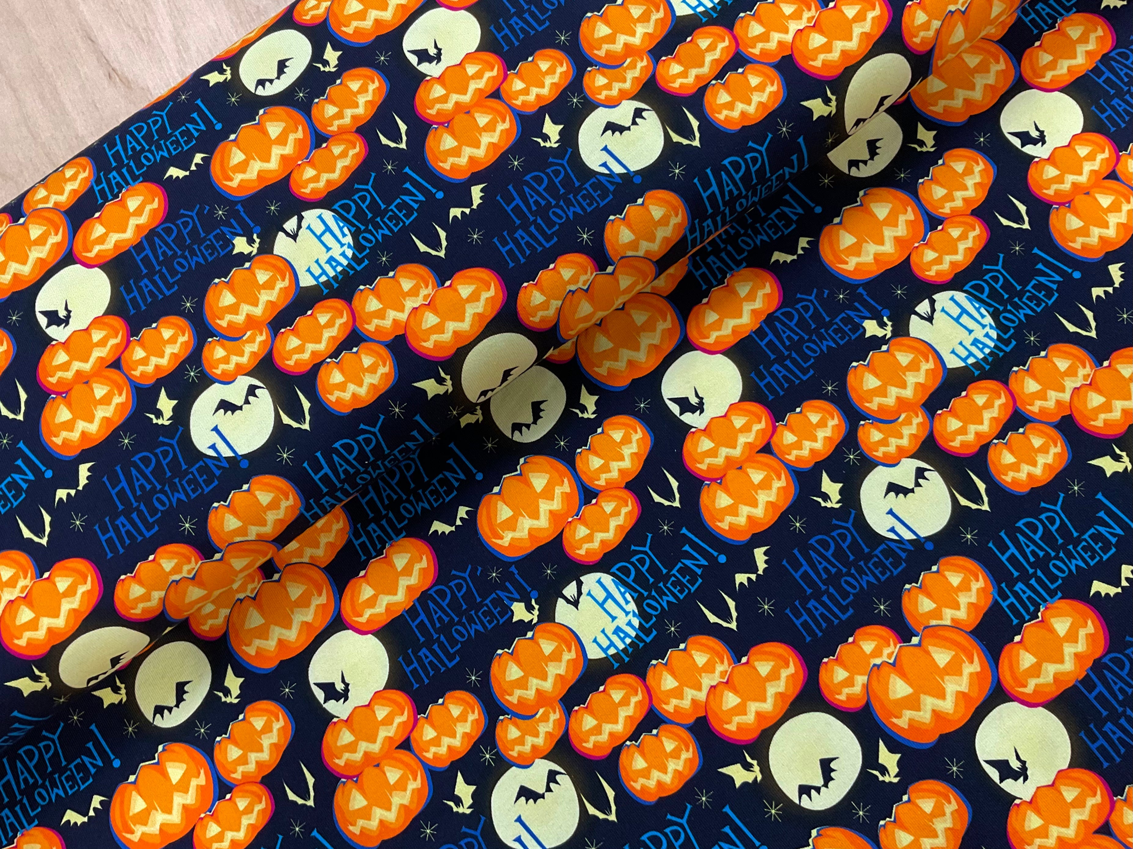 Happy Halloween Cotton Jersey