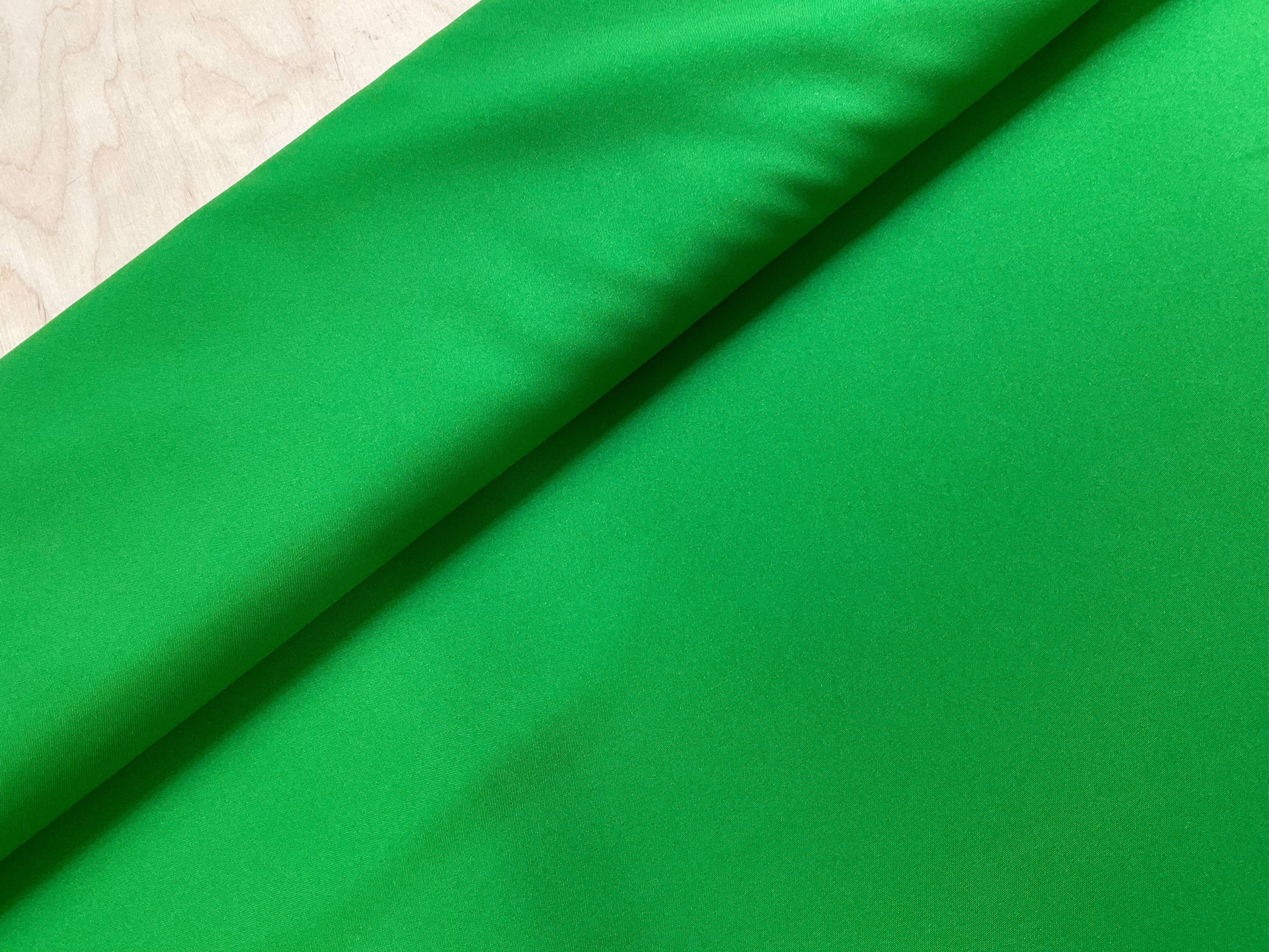 Stock Room Clearance - Grass Green Polyester Panama