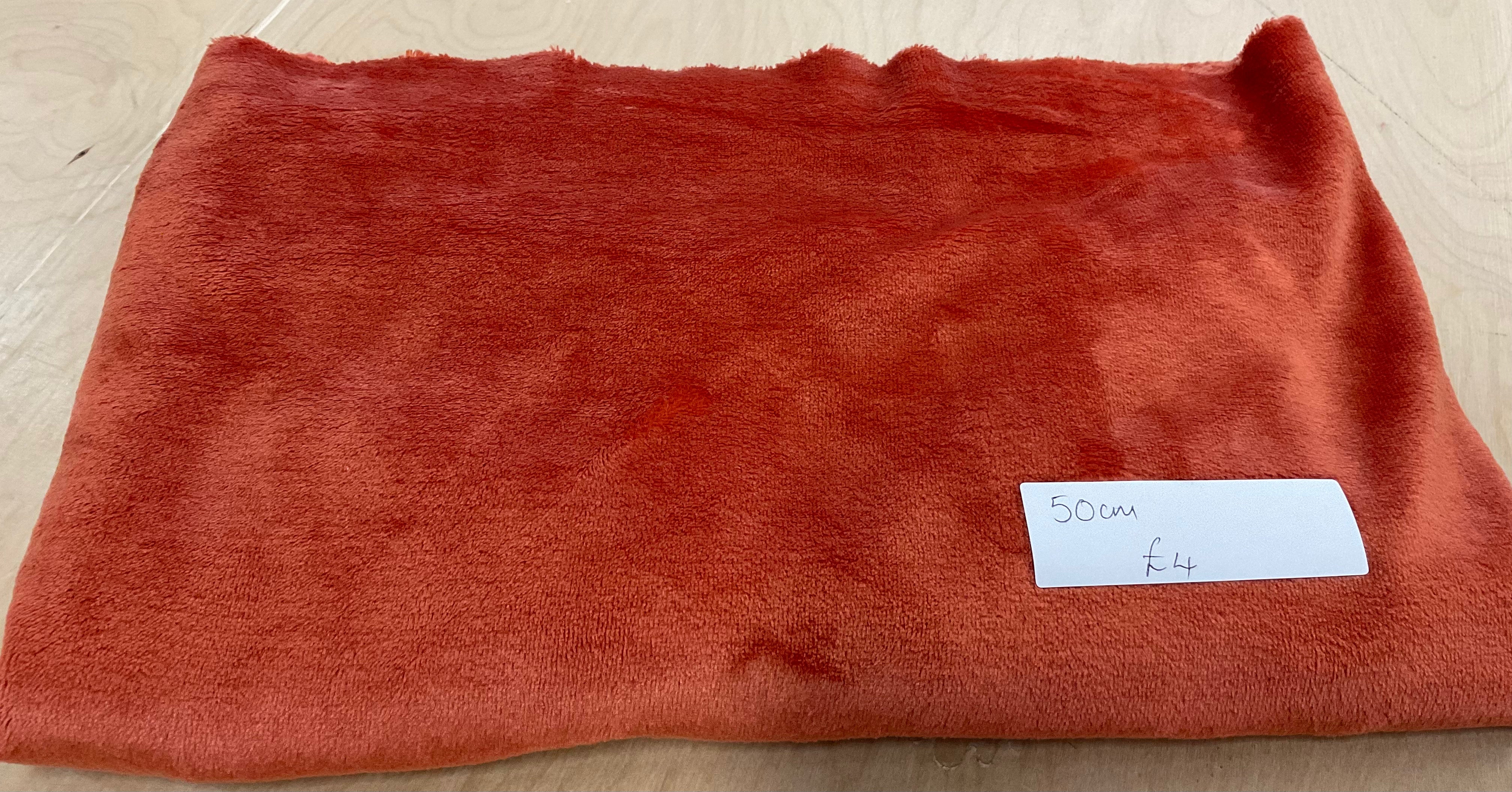 REMNANT  -  50cm rust cuddle fleece