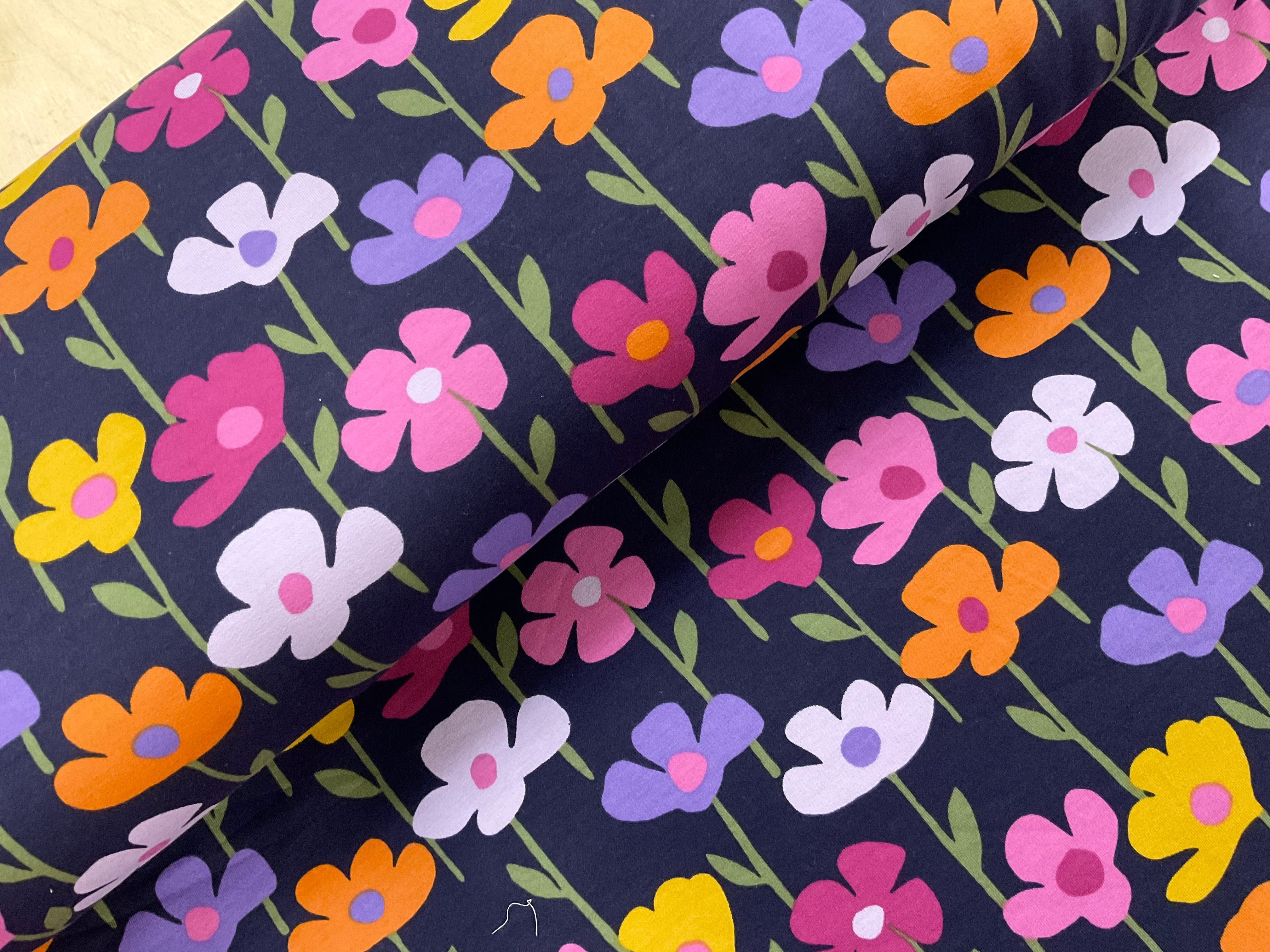 Blooming Flowers French Terry