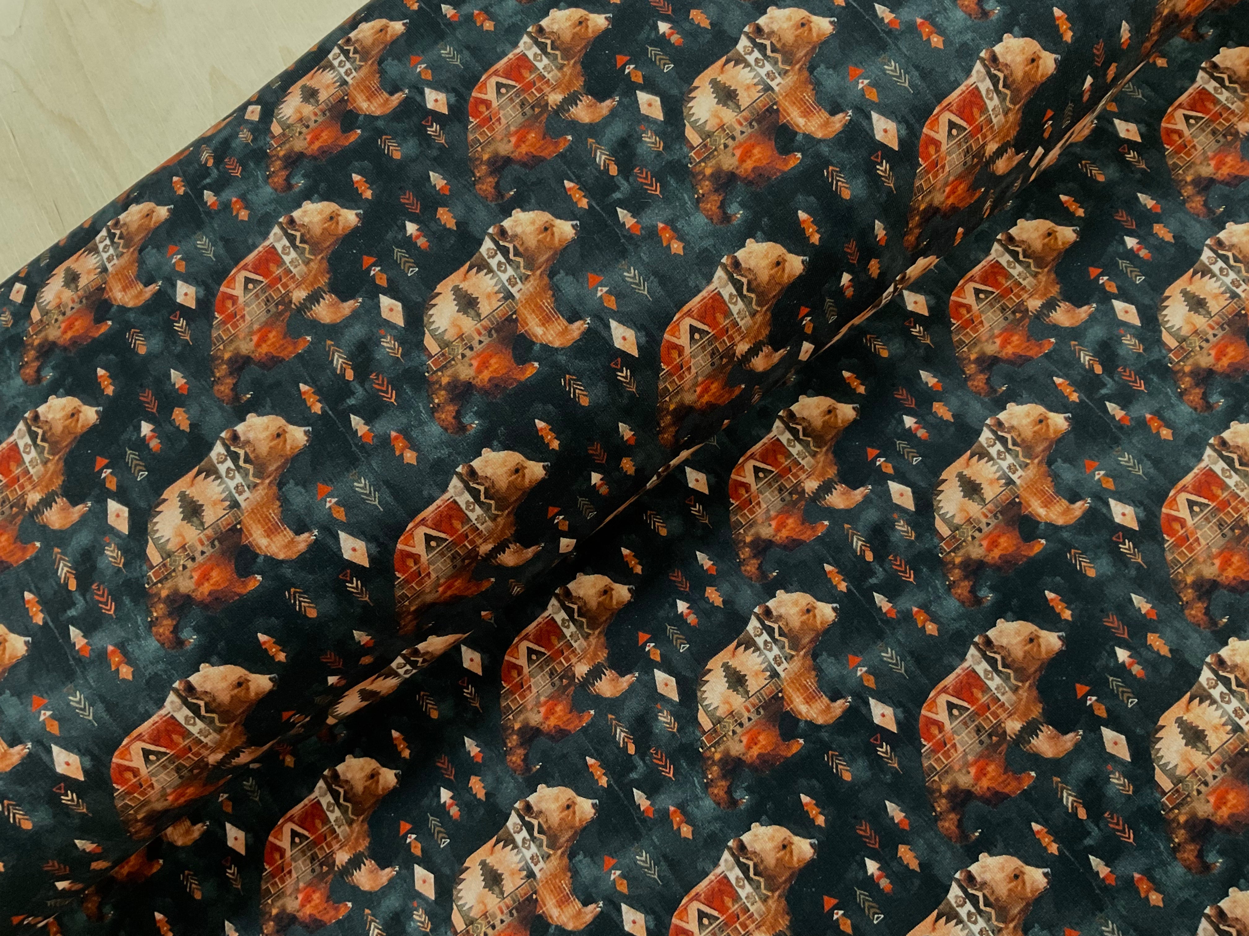 Tribal Trails Bear Brushed French Terry