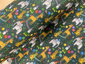 FLAWED - Safari Celebration Cotton Jersey