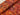 Pine Cones on Paprika Leaves Cotton Batik
