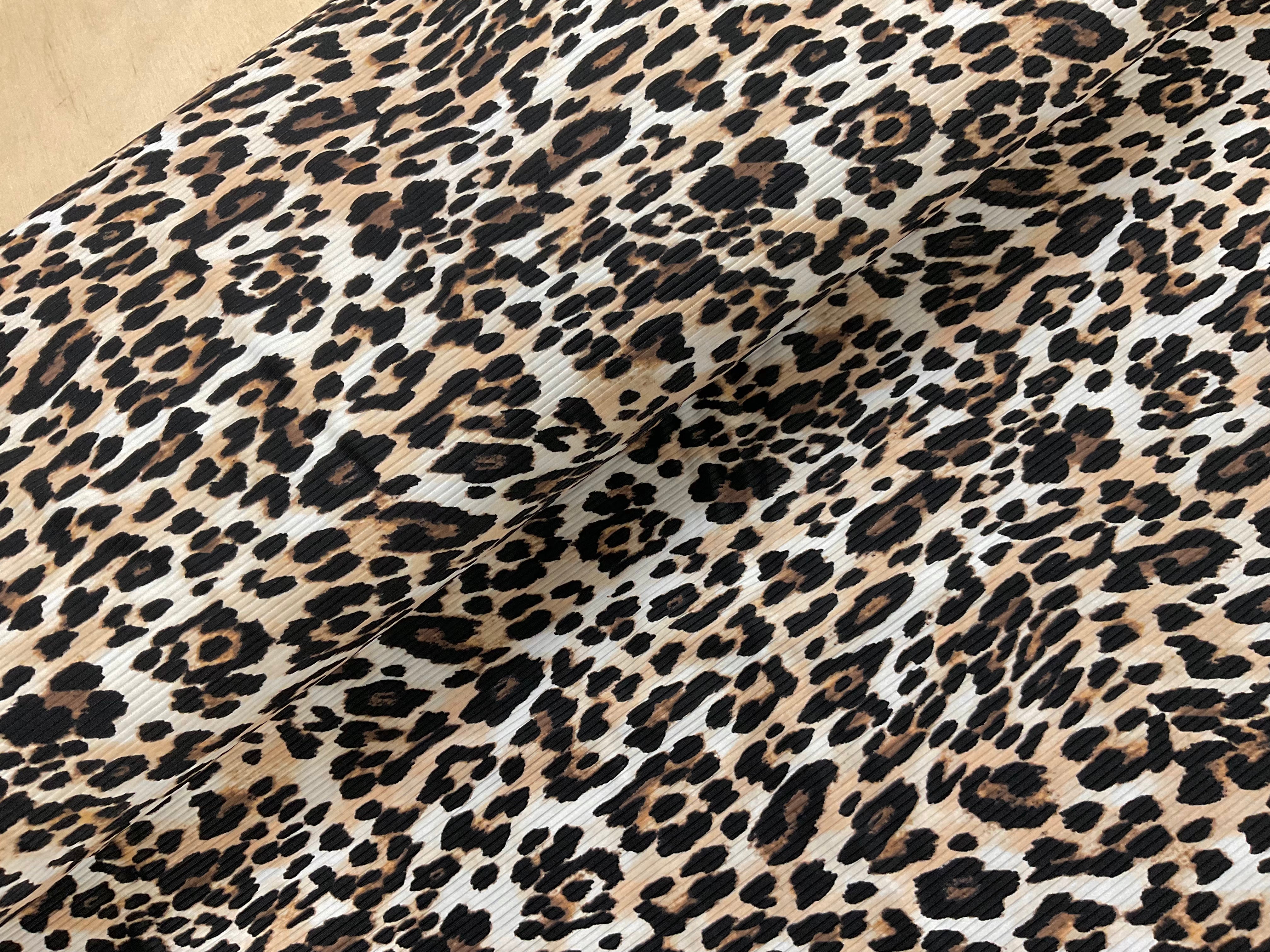 Ribbed Leopard Print SWIMWEAR SPF50