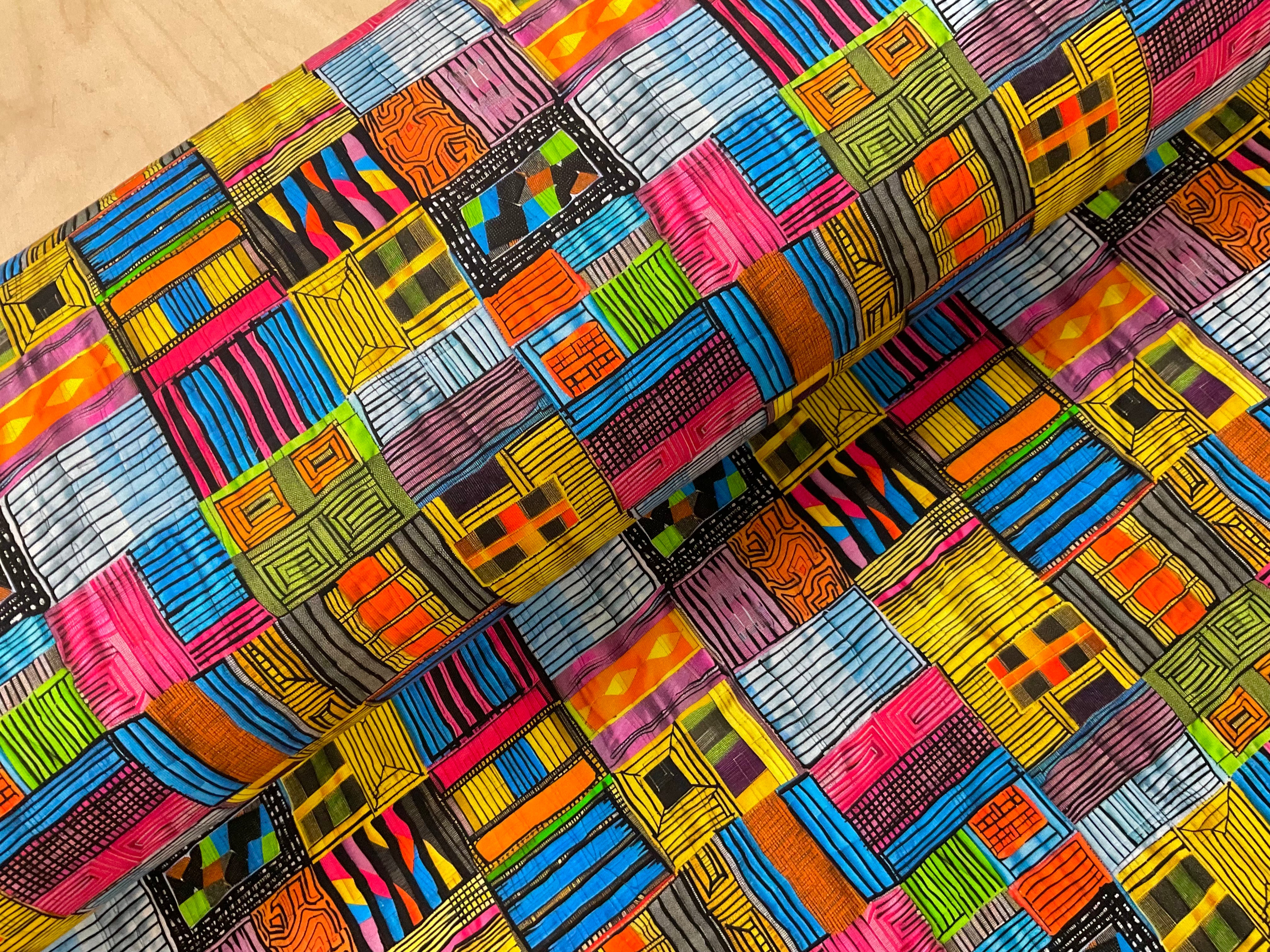 African Patchwork Cotton Jersey