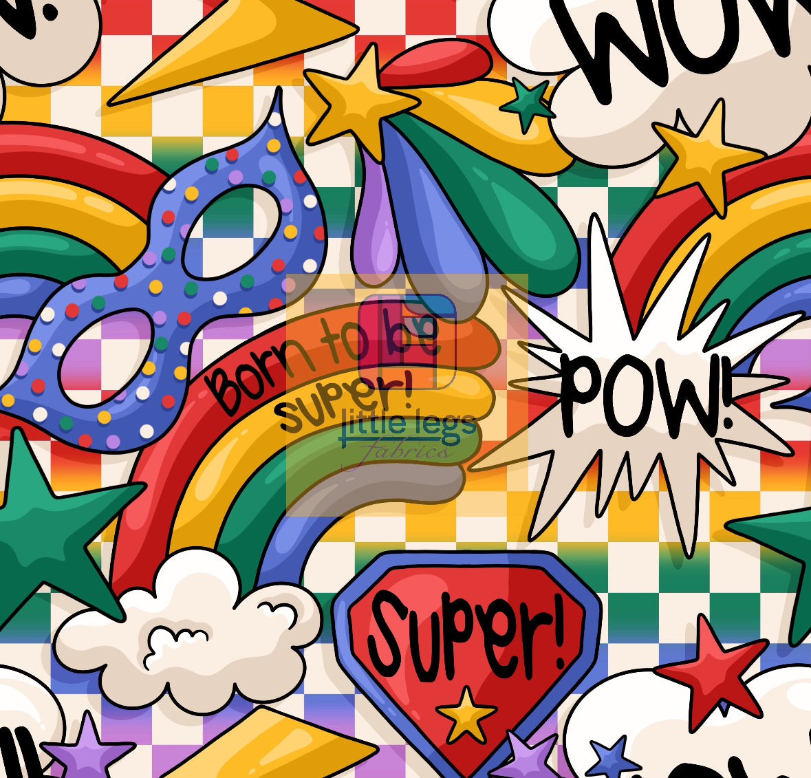 PRE ORDER Born to be Super Cotton Jersey - DUE IN STOCK MID JUNE
