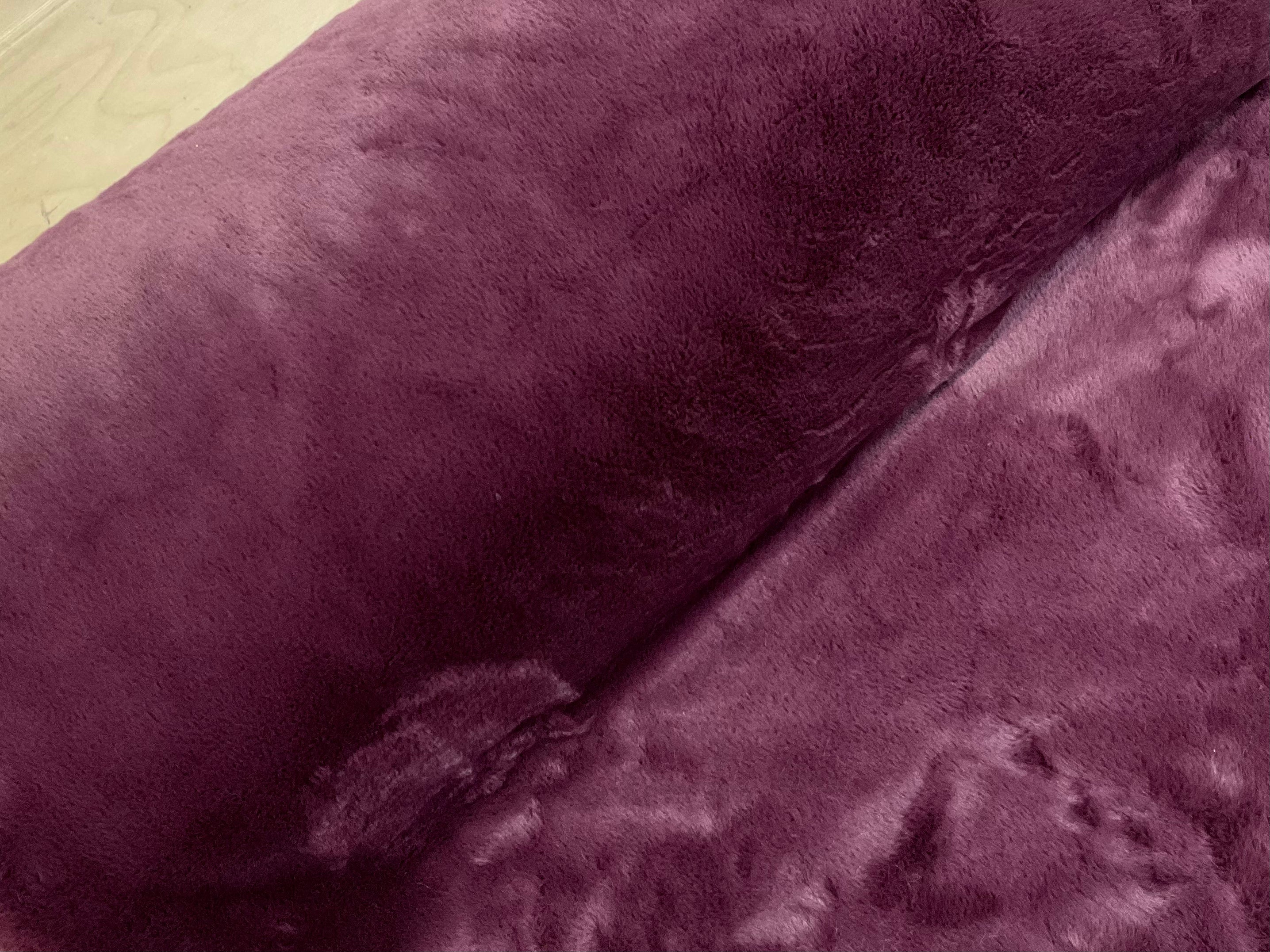 Bordeaux Faux Fur