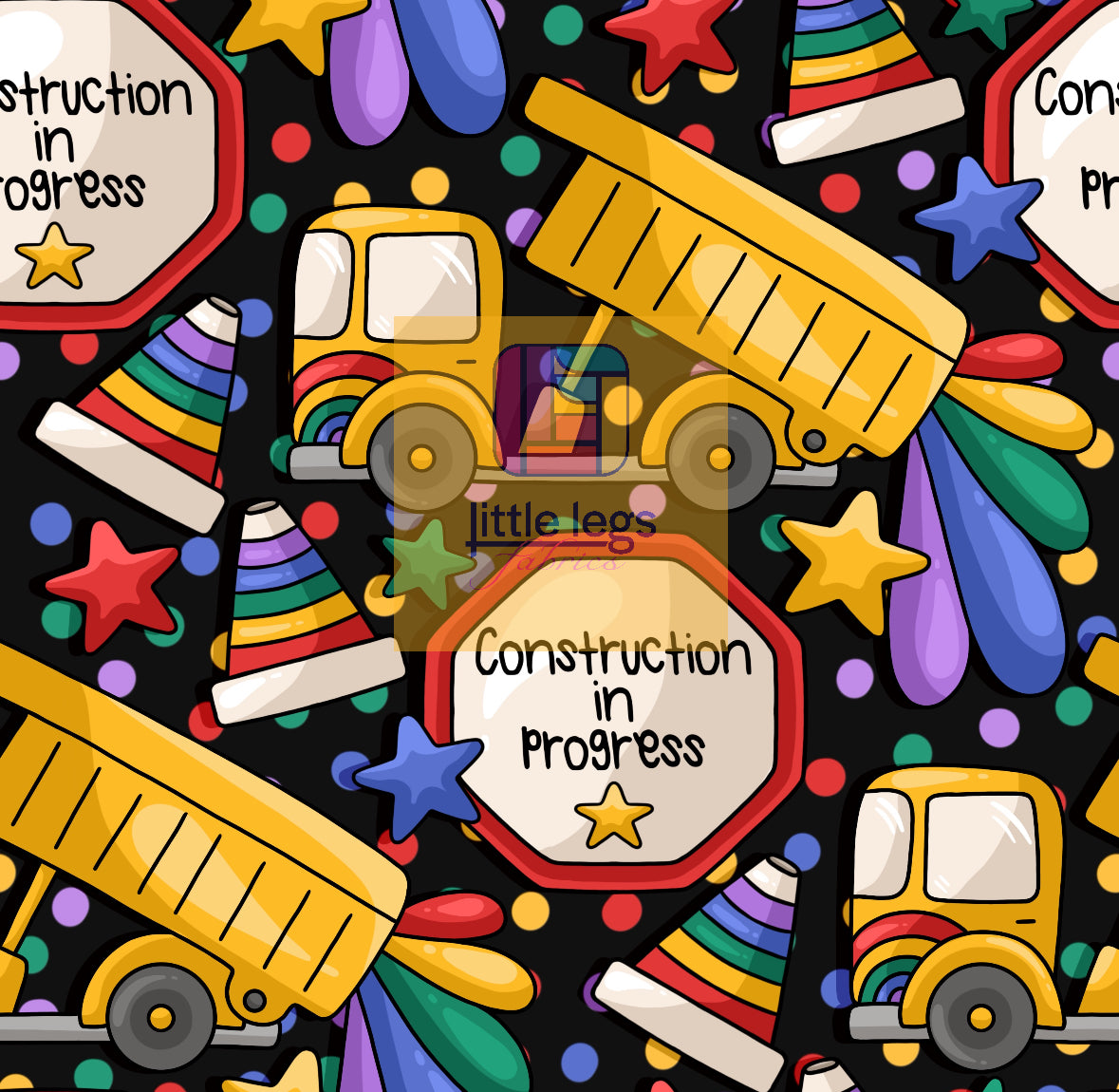 PRE ORDER Construction in Progress Cotton Jersey - DUE IN STOCK MID JUNE