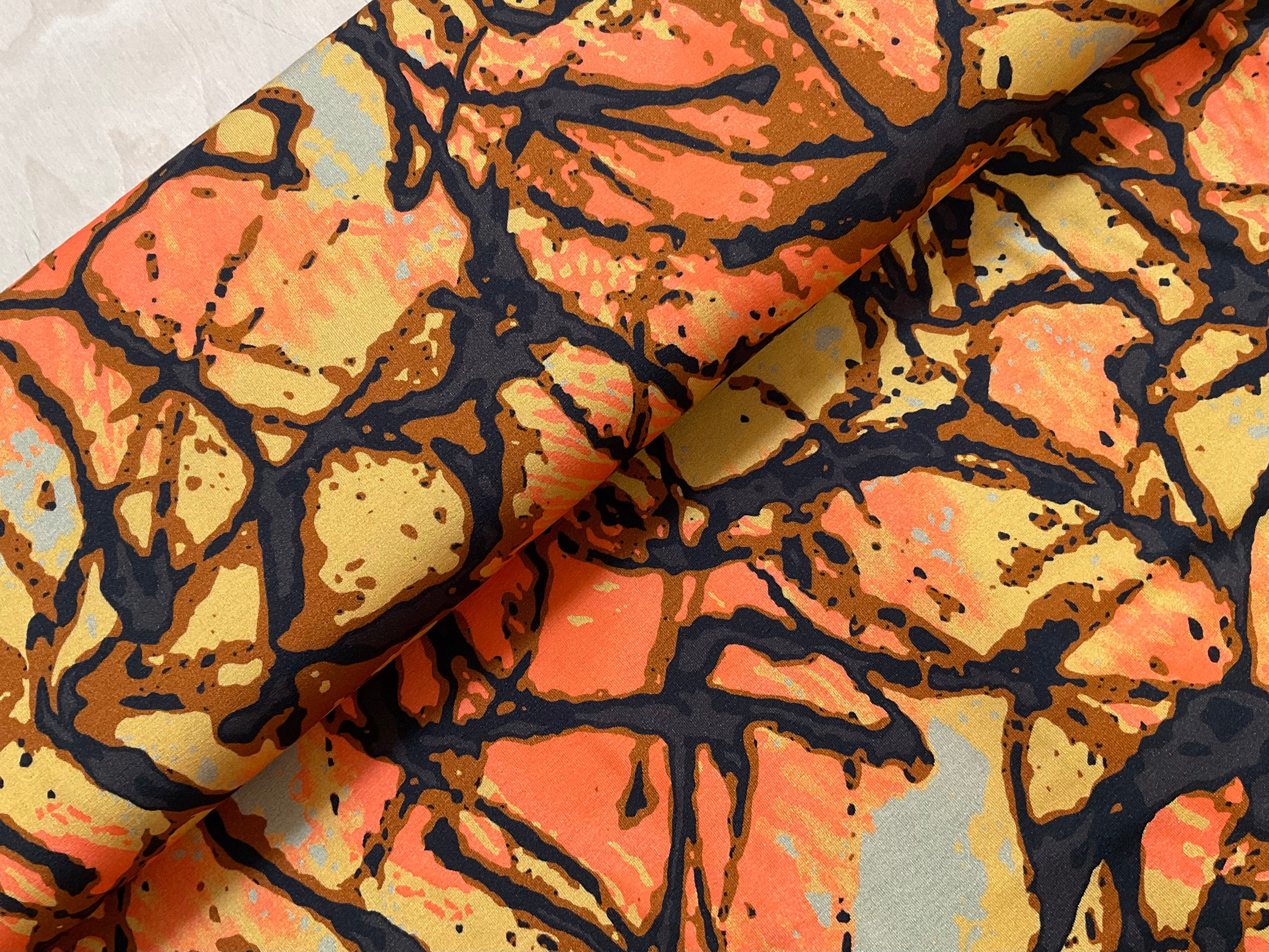 Cracked Earth Viscose Jersey
