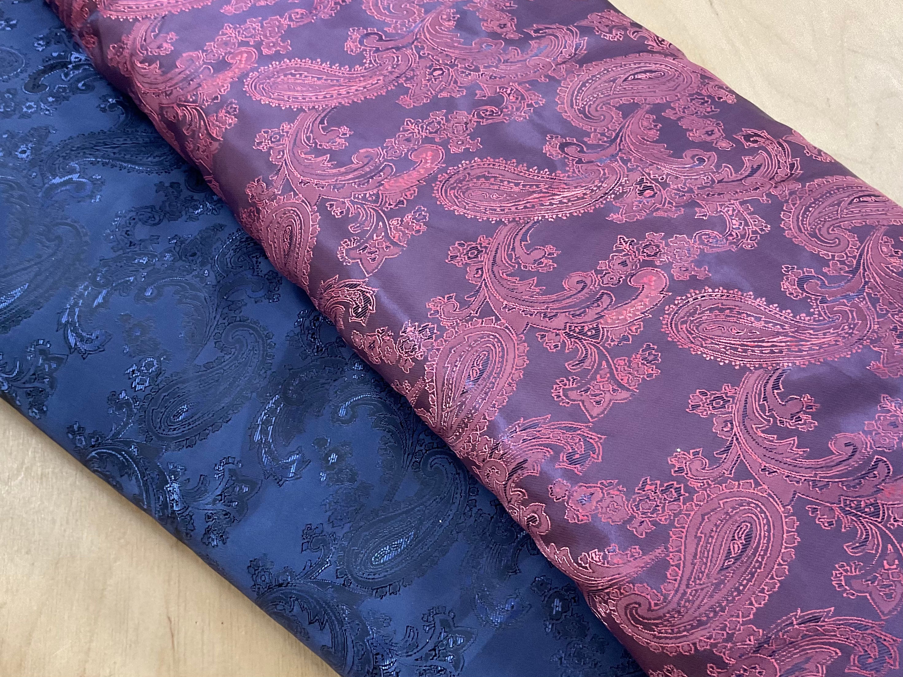 Two Tone Paisley Lining Fabric