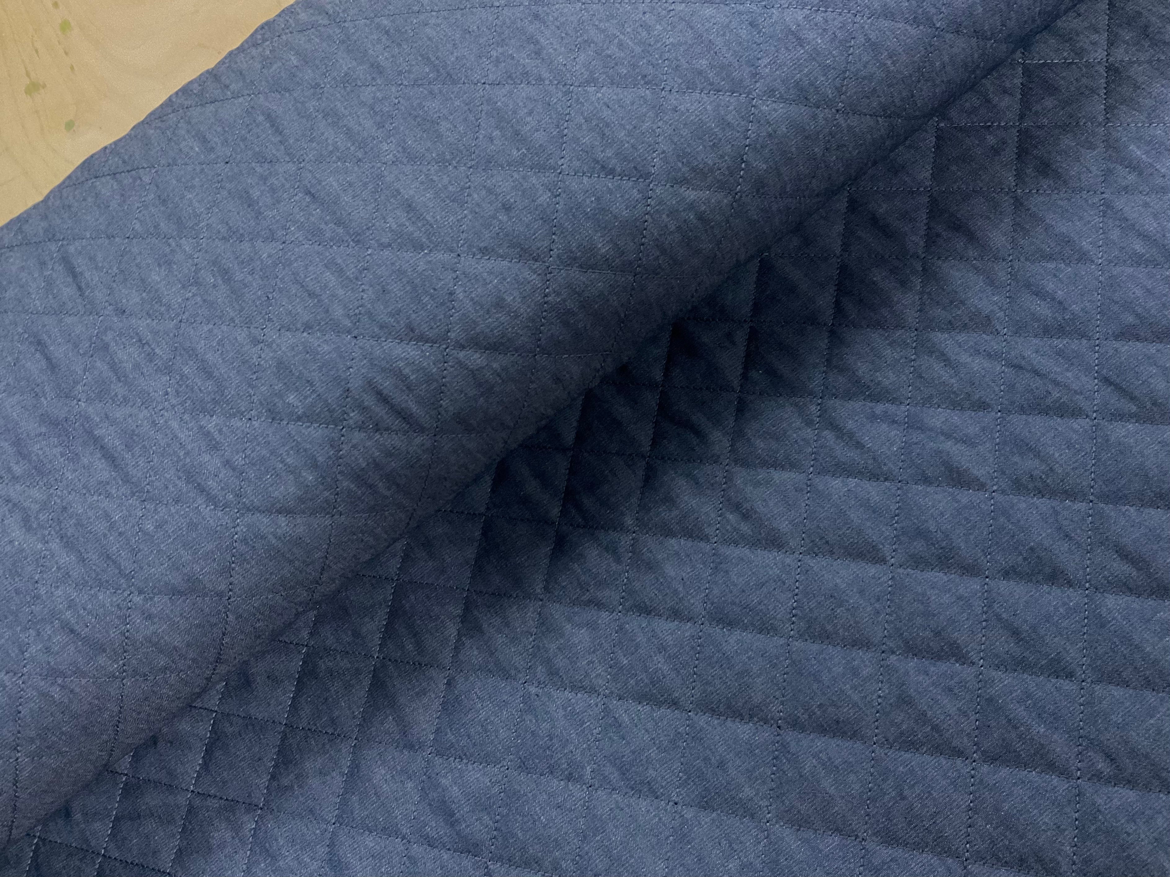 Quilted Reversible Chambray Denim