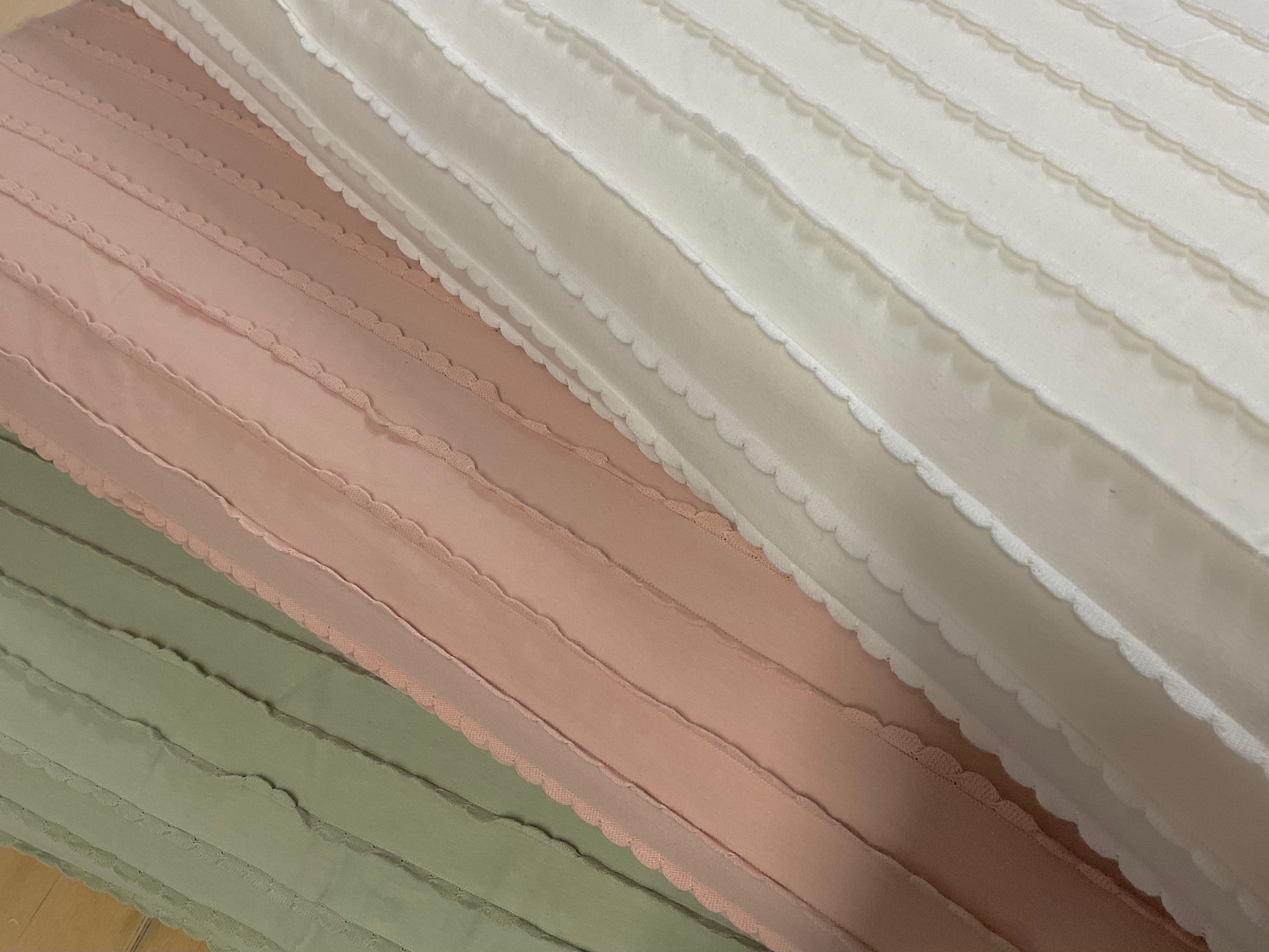 Scalloped Ruffles Cotton Jersey Fabric