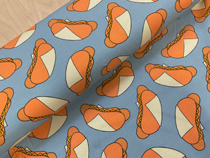 BULK BUY 5 Metres Hotdogs French Terry