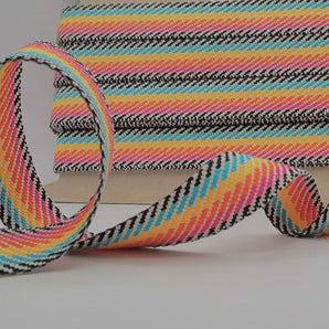 25mm Colourful Stripe Webbing Tape