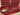 Deep Red with Gold Teeth Continuous Zipper Tape