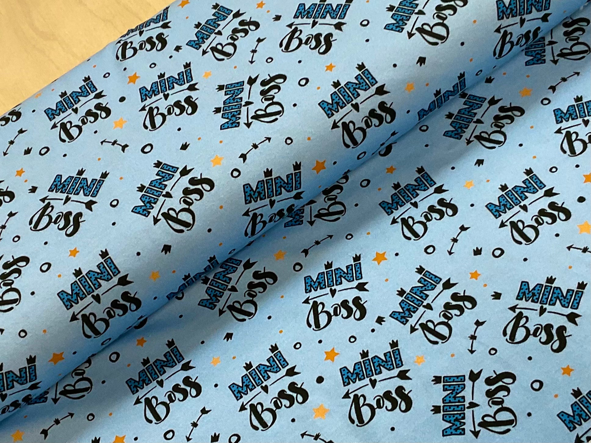 Mini Boss Cotton Jersey Fabric