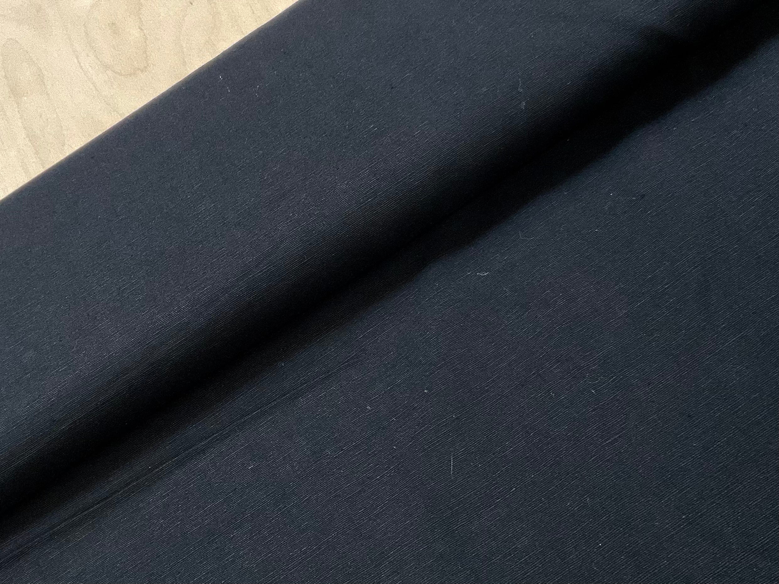 STOCKROOM CLEARANCE - Black Linen Cotton Blend