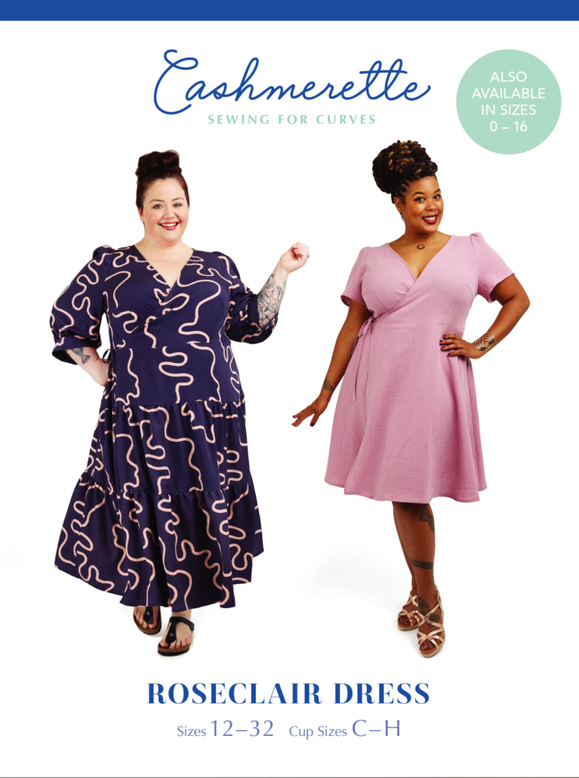 Roseclair Dress Cashmerette Sewing Pattern (Size 12-32)
