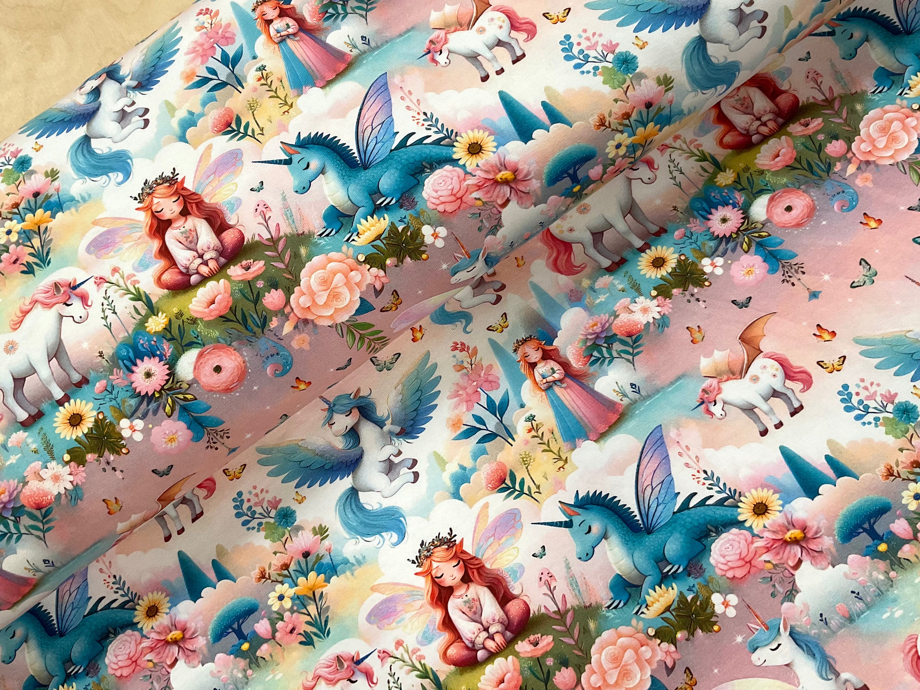 Magical Fairytale Cotton Jersey Fabric