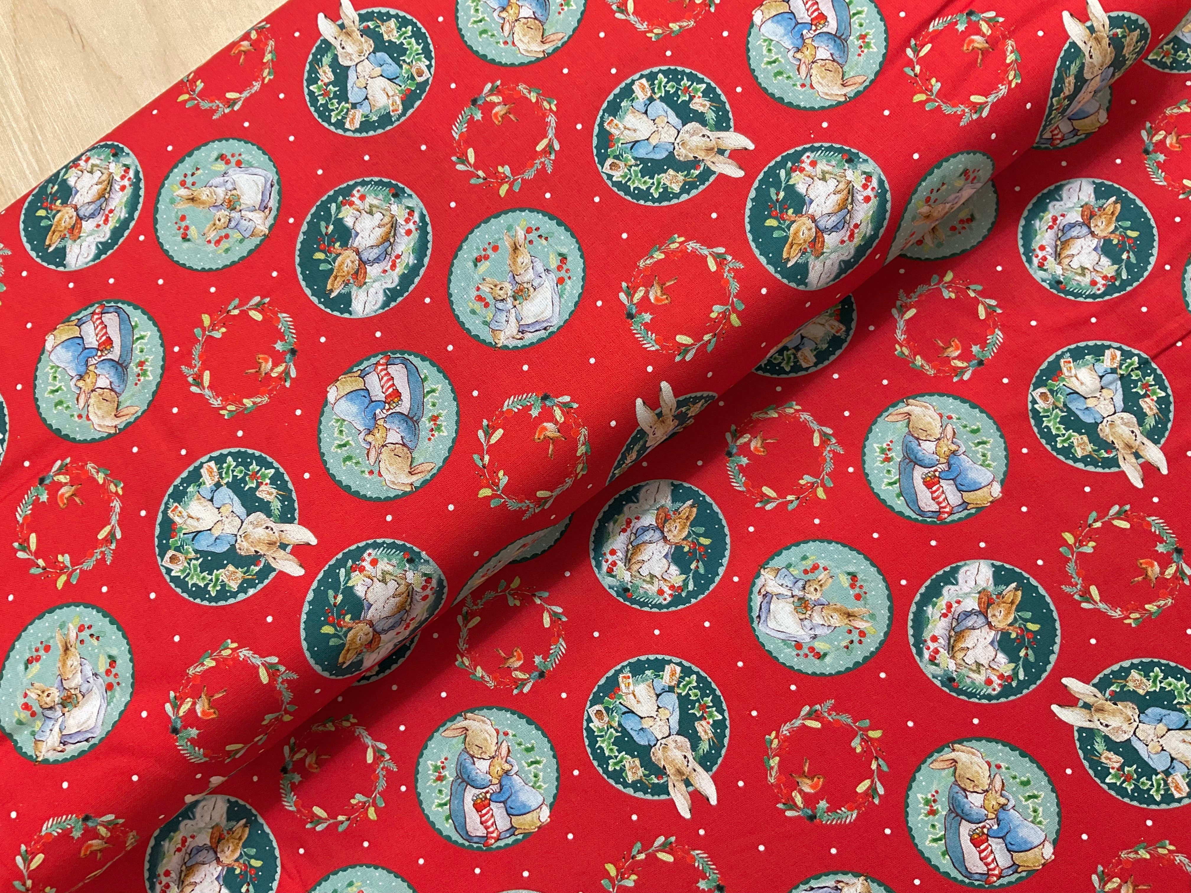 Peter Rabbit Christmas Cotton