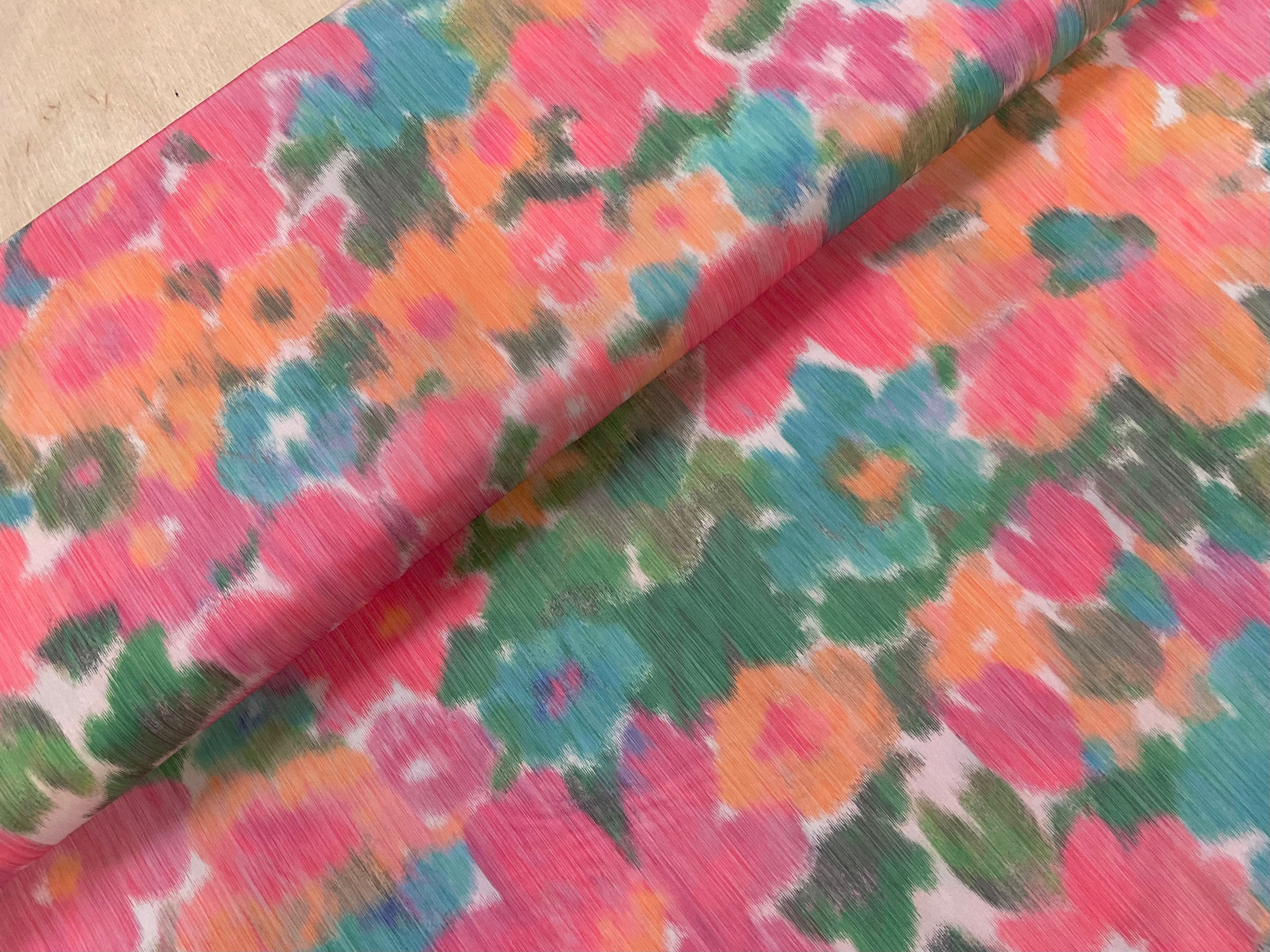 Blurred Flowers Fabric