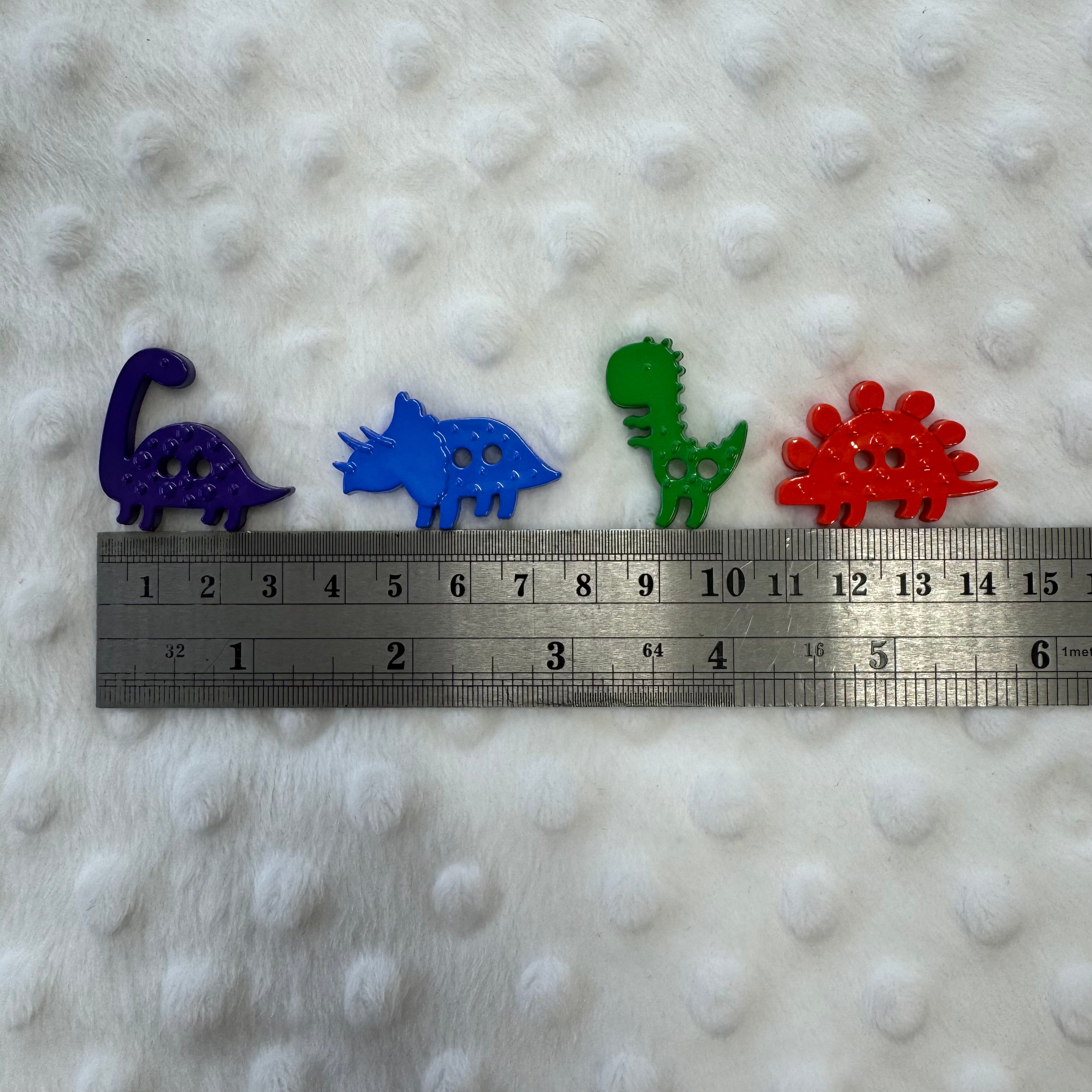 Colourful Dinosaur Buttons