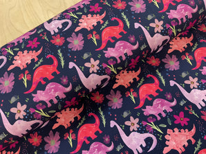 Pink Dino French Terry
